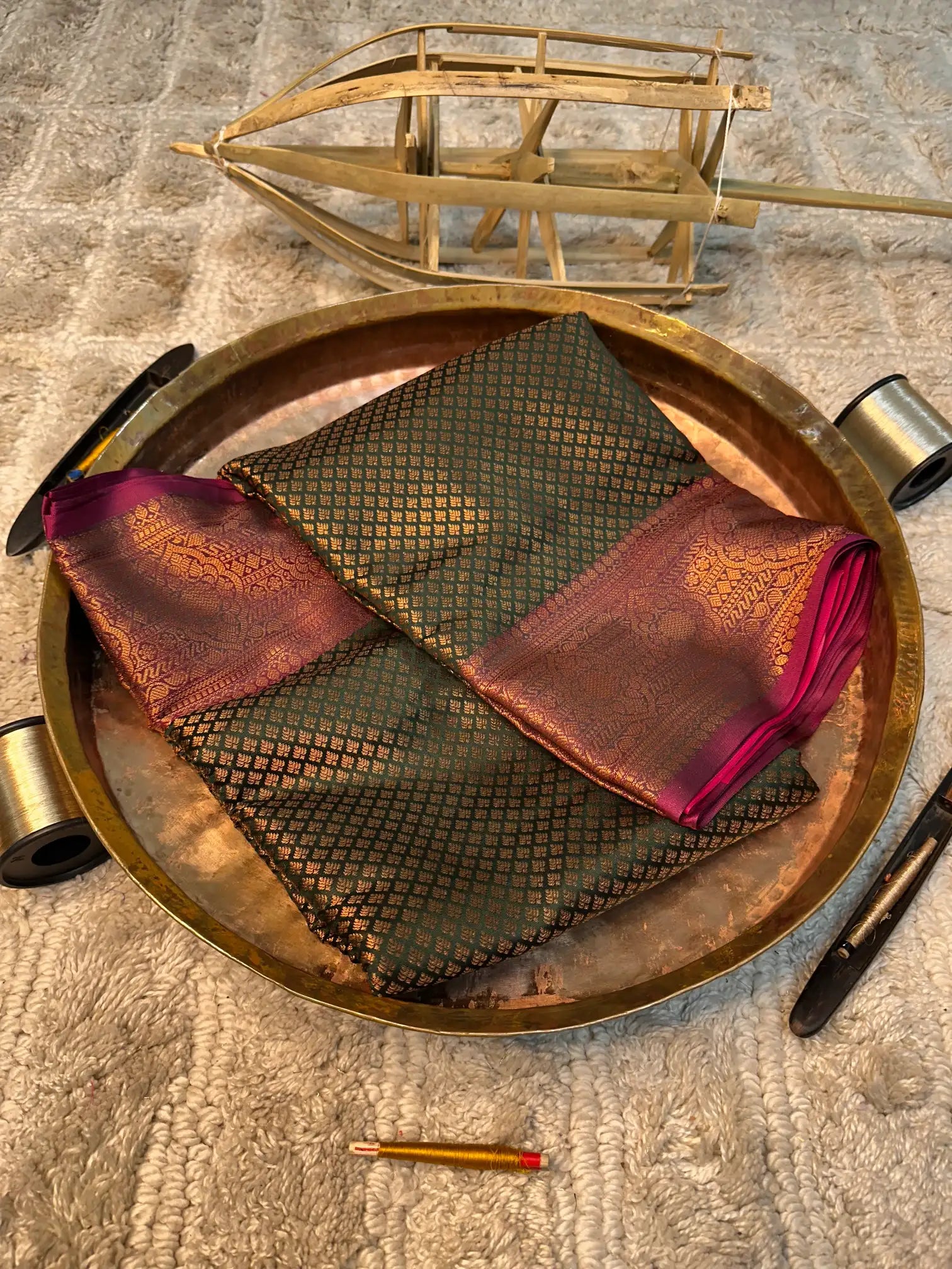 Eccentric zari weave Softsilk Banarasi saree