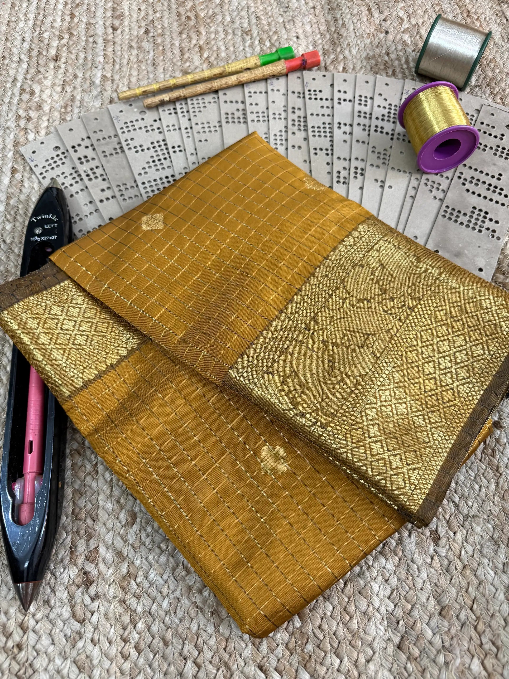 Eccentric zari weave Softsilk Banarasi saree