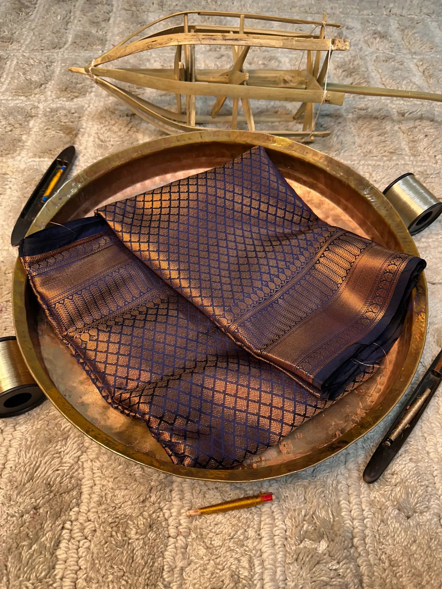 Eccentric zari weave Softsilk Banarasi saree