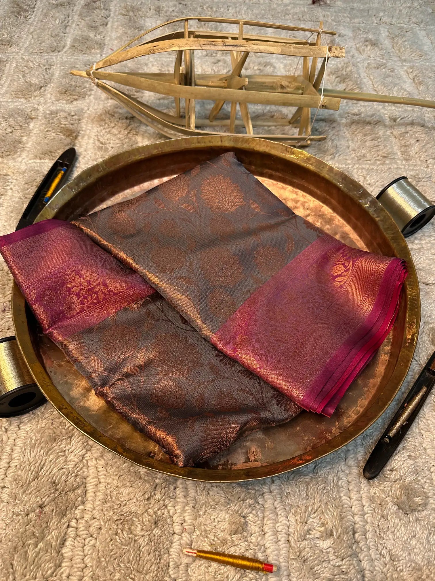 Eccentric zari weave Softsilk Banarasi saree