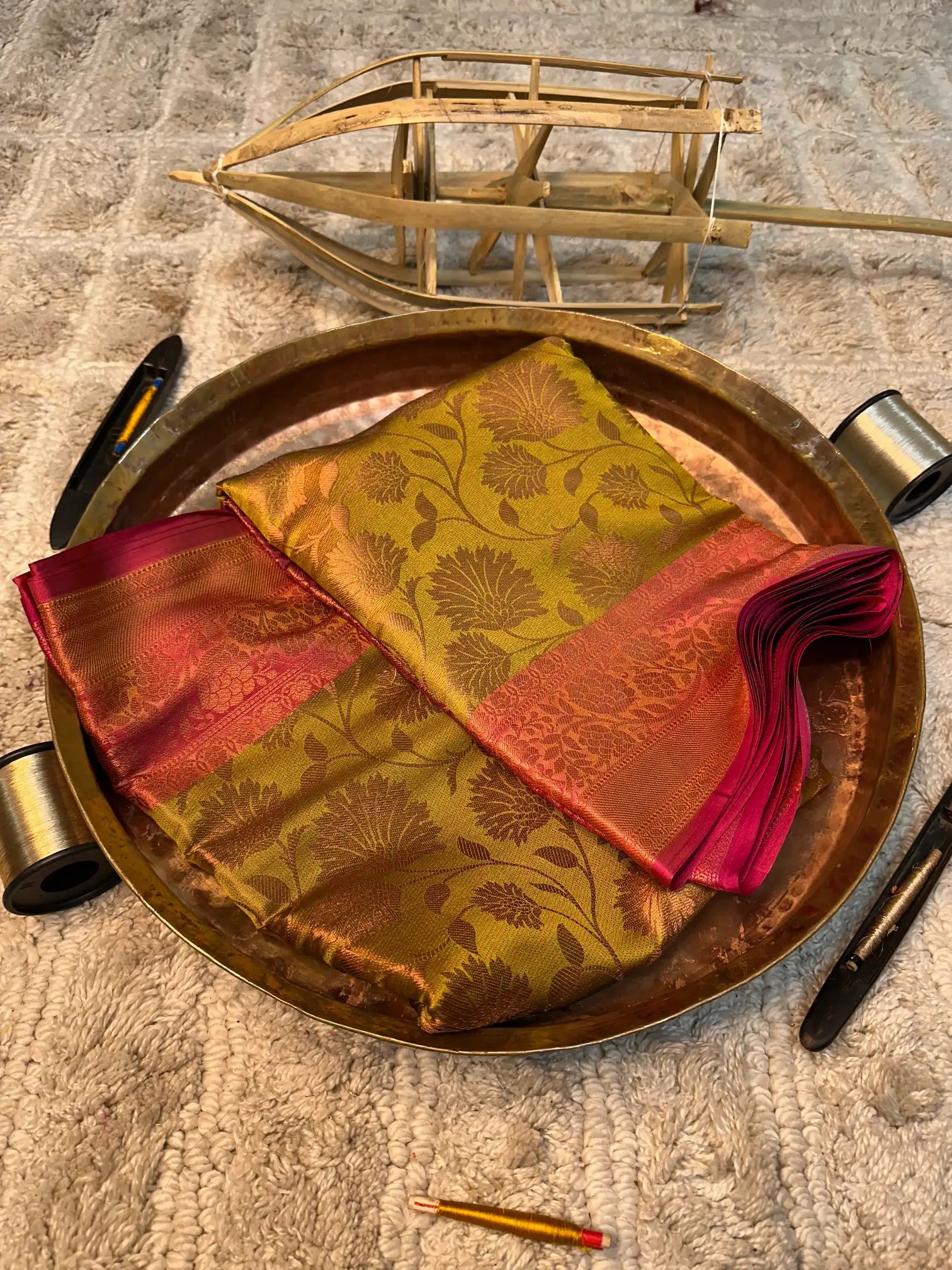 Eccentric zari weave Softsilk Banarasi saree