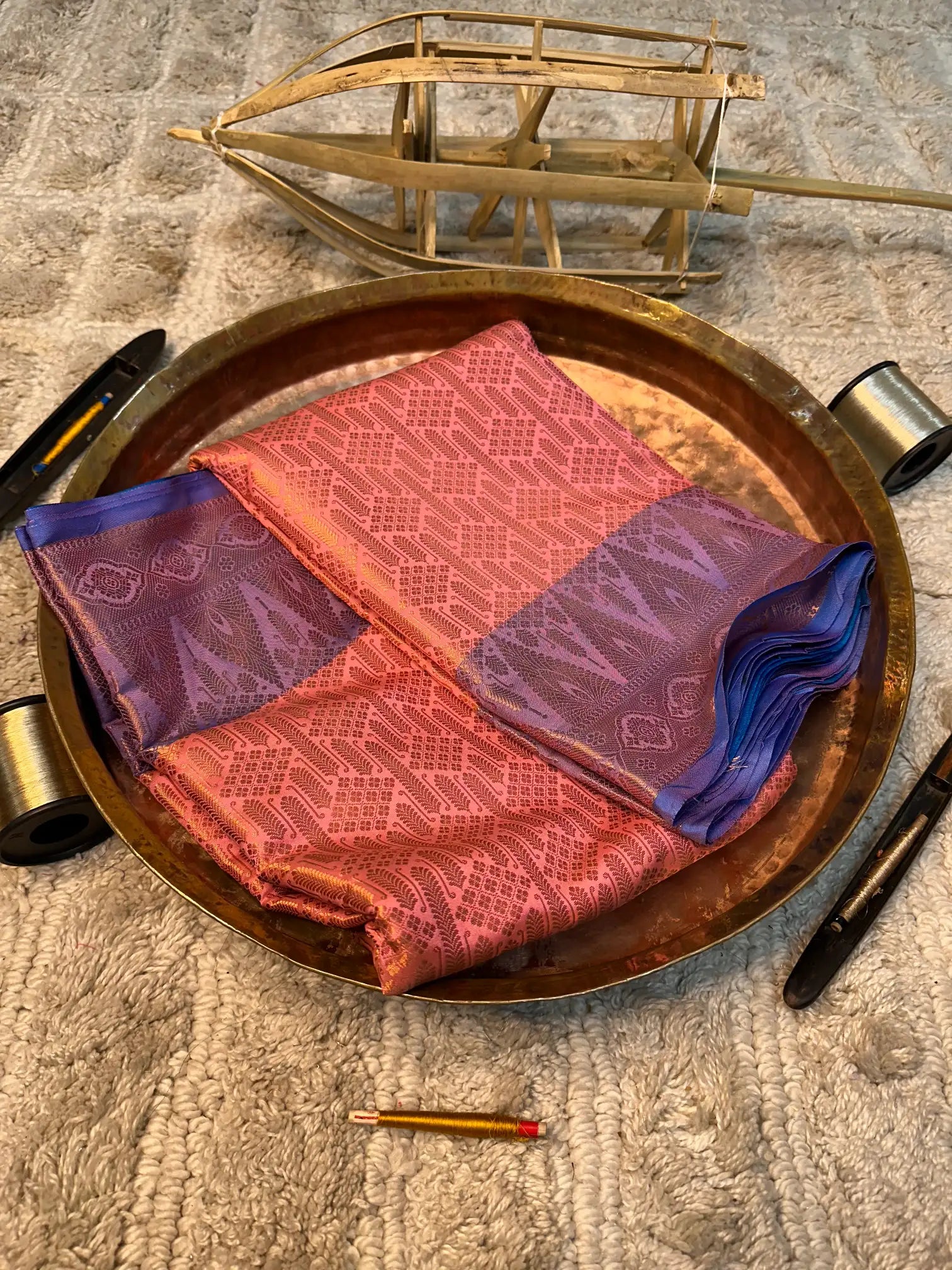 Eccentric zari weave Softsilk Banarasi saree