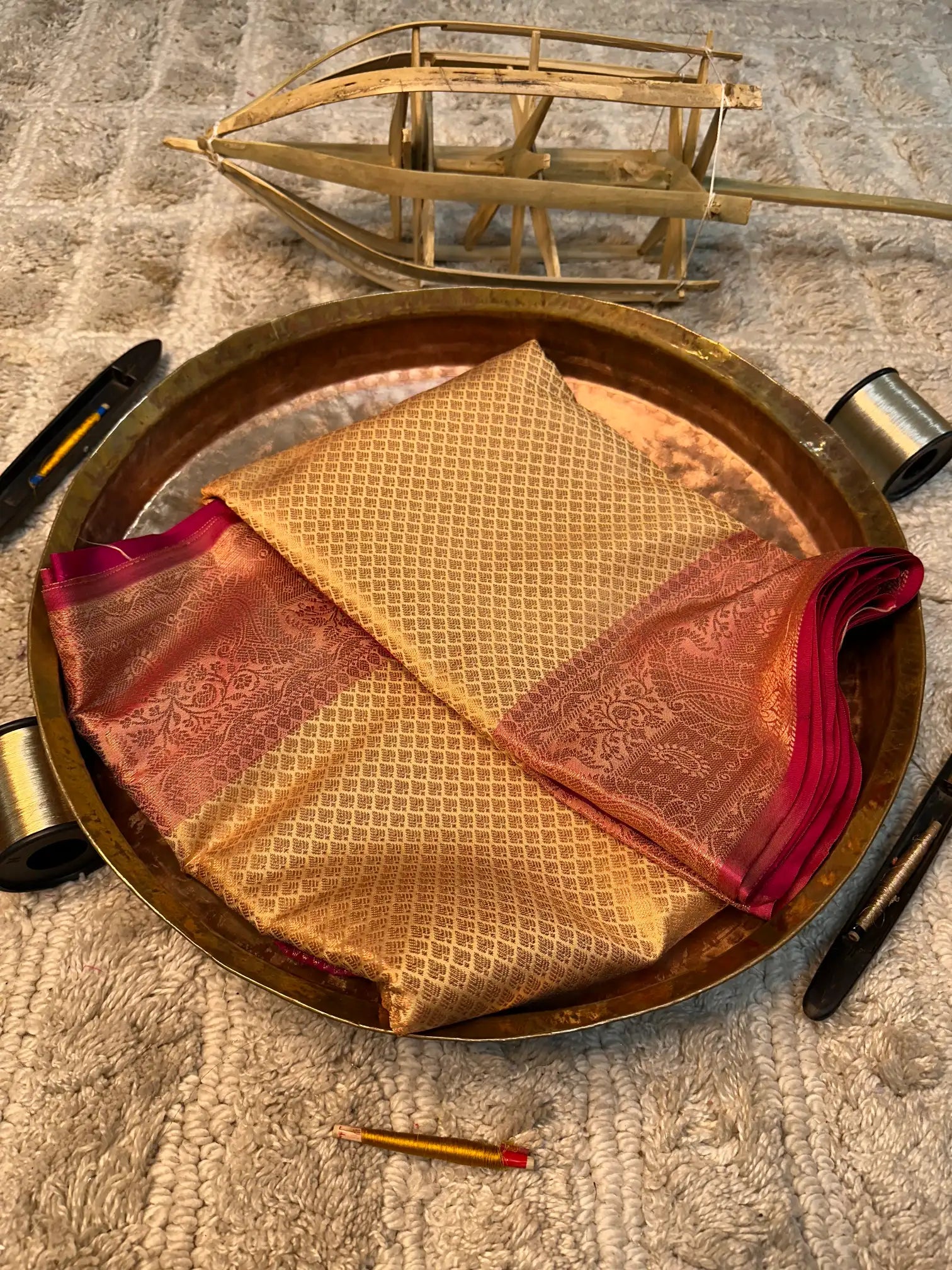 Eccentric zari weave Softsilk Banarasi saree