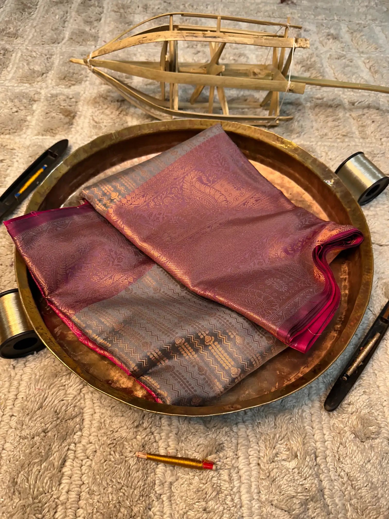 Eccentric zari weave Softsilk Banarasi saree