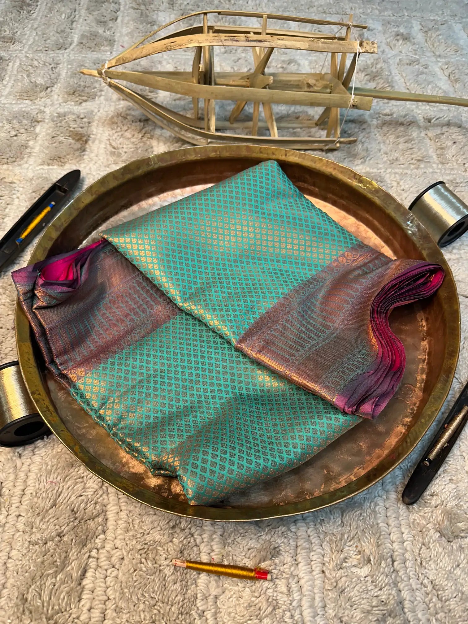 Eccentric zari weave Softsilk Banarasi saree