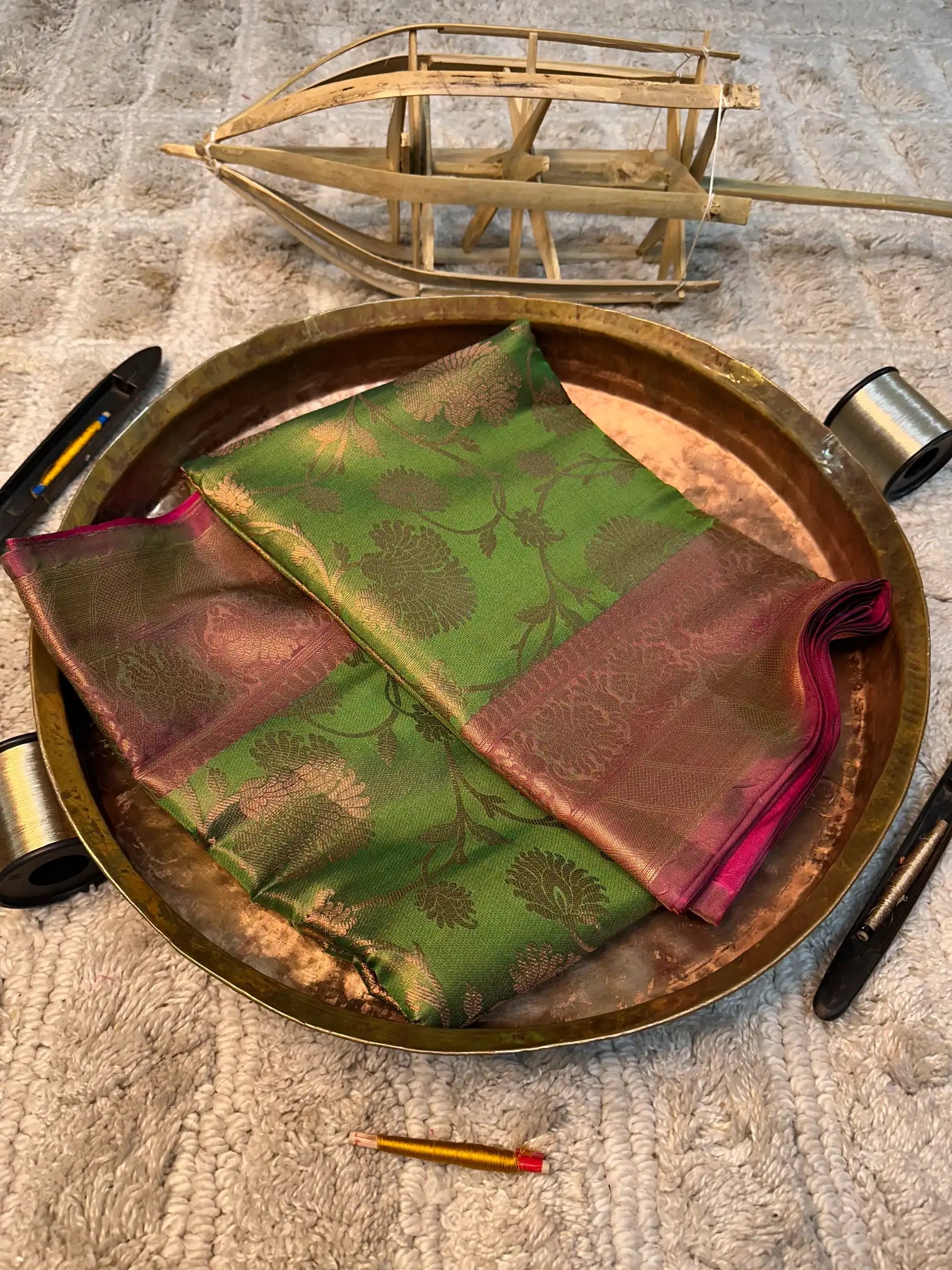 Eccentric zari weave Softsilk Banarasi saree