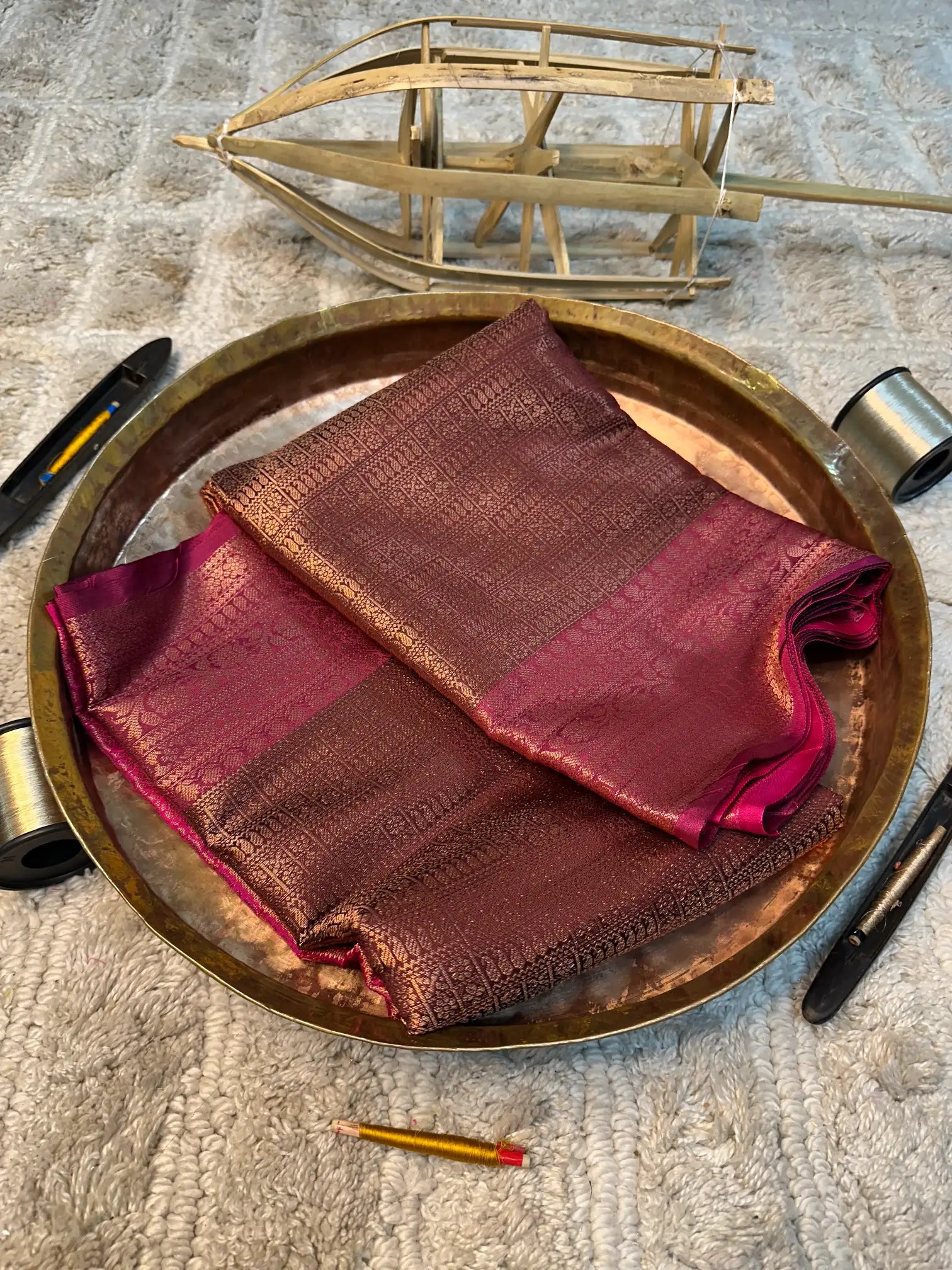Eccentric zari weave Softsilk Banarasi saree