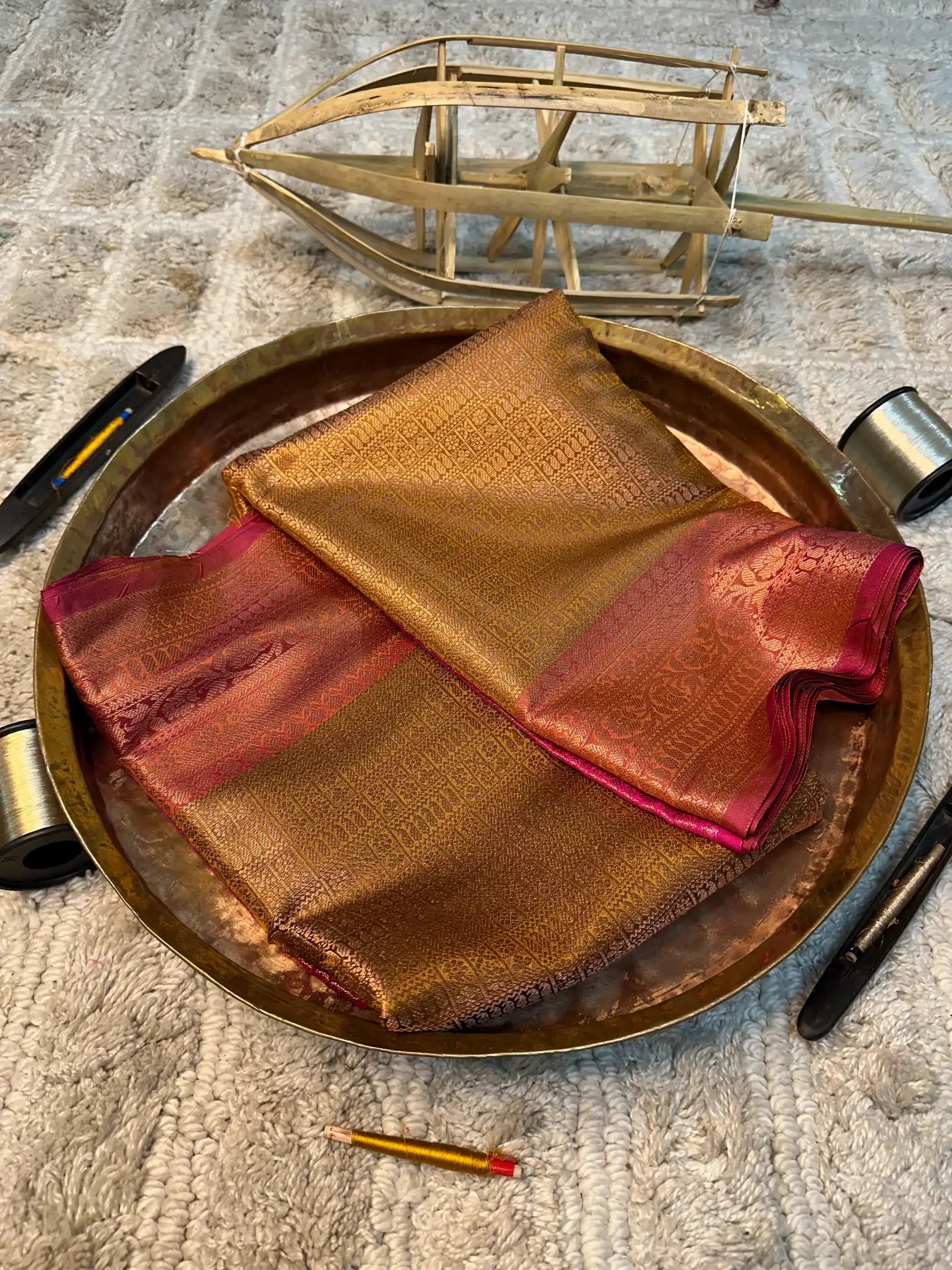 Eccentric zari weave Softsilk Banarasi saree