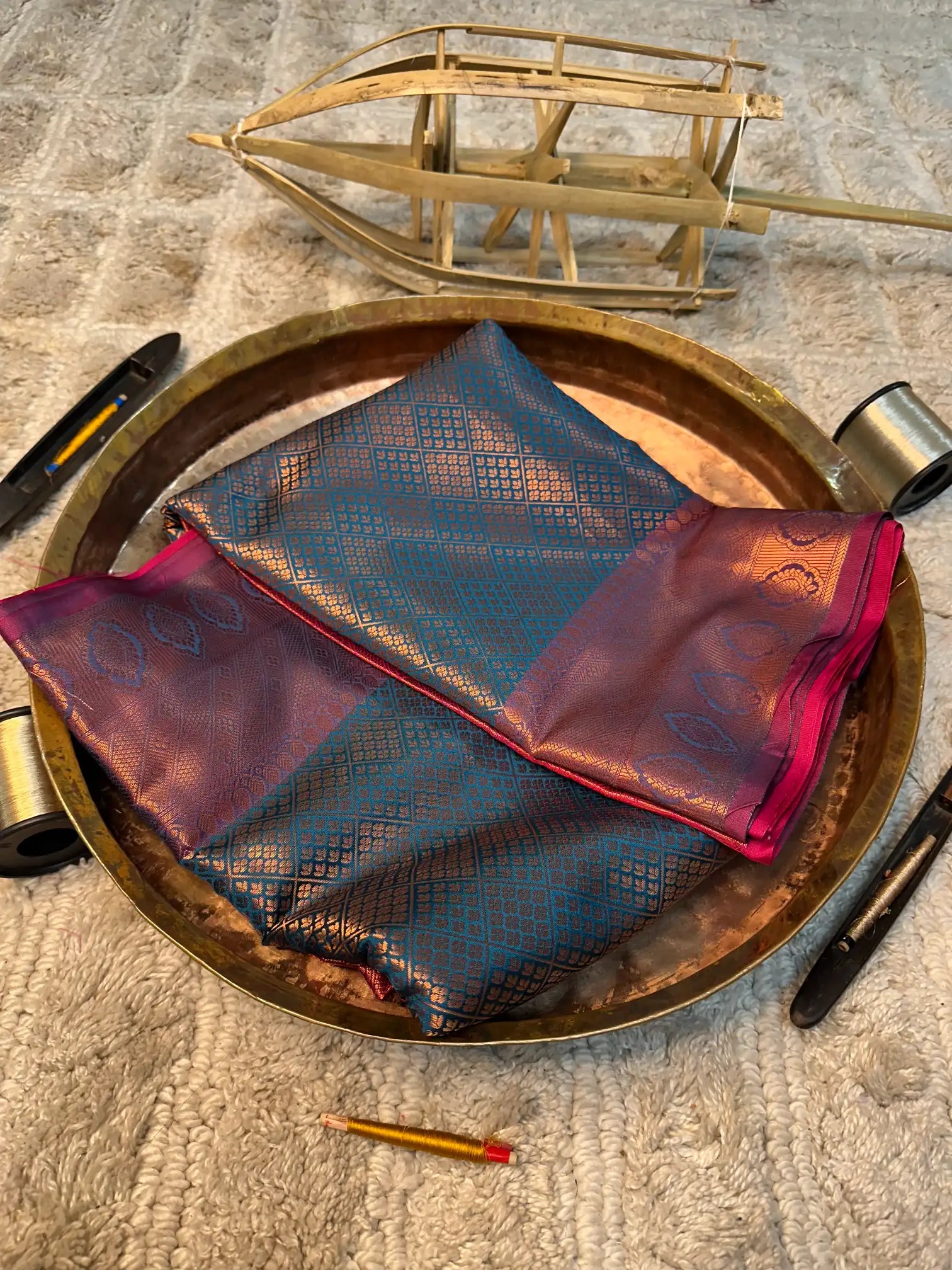 Eccentric zari weave Softsilk Banarasi saree