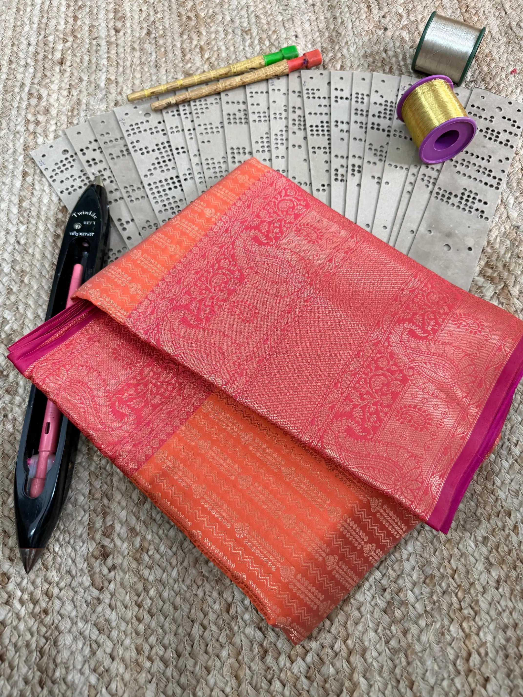 Eccentric zari weave Softsilk Banarasi saree