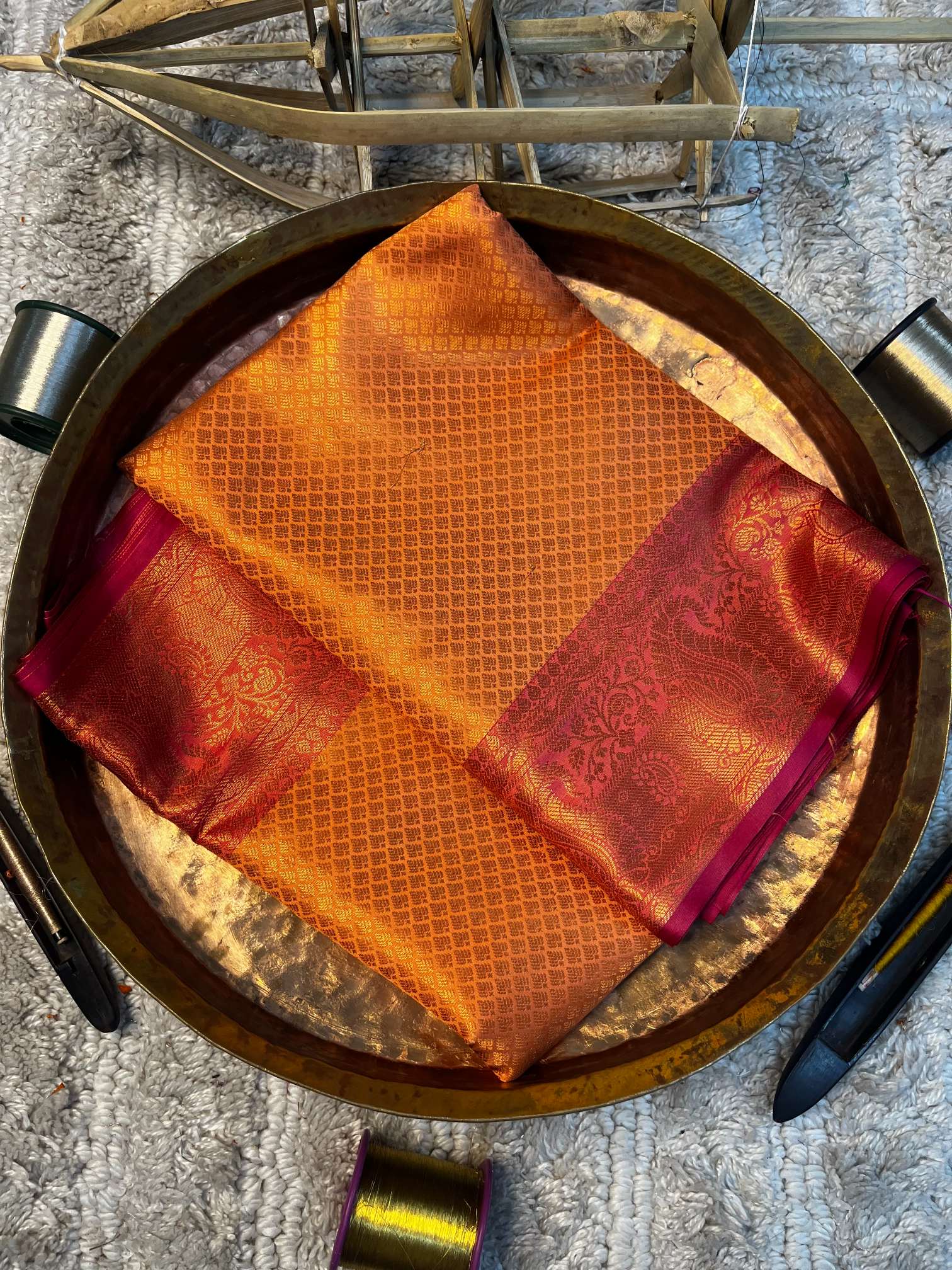 Eccentric zari weave Softsilk Banarasi saree
