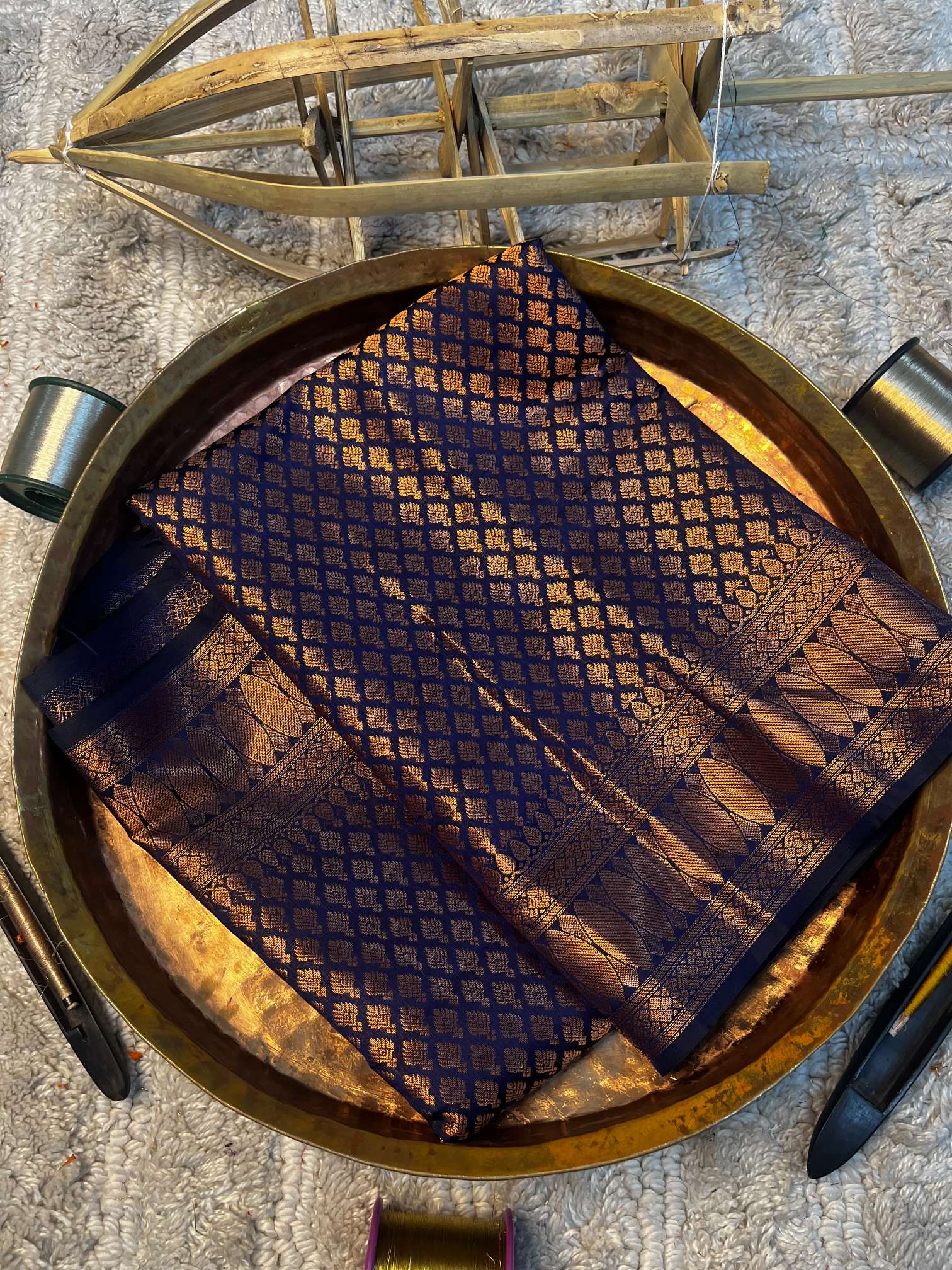 Eccentric zari weave Softsilk Heritage Banarasi saree