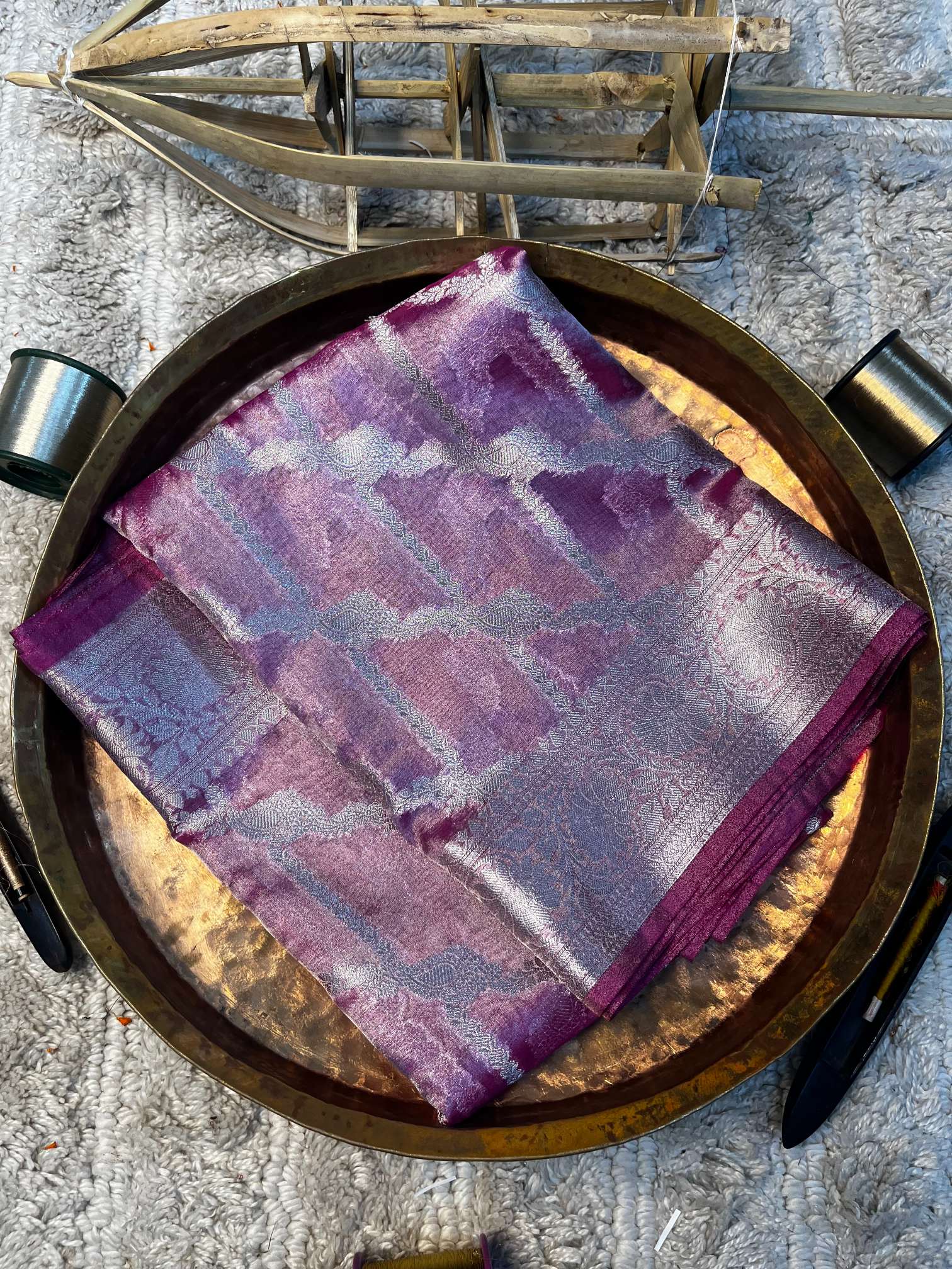 Eccentric zari weave Softsilk Banarasi saree