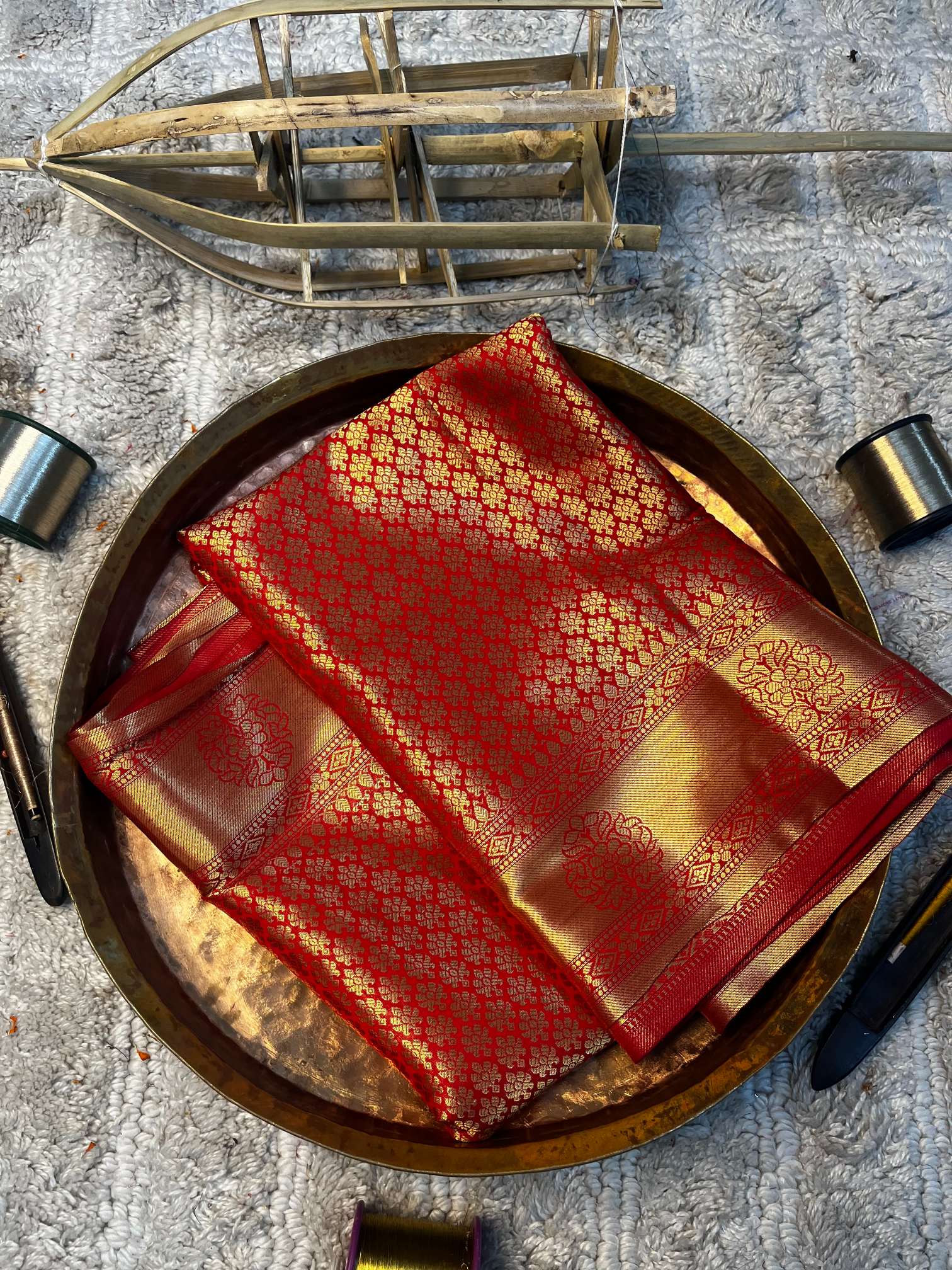Eccentric zari weave Softsilk Banarasi saree