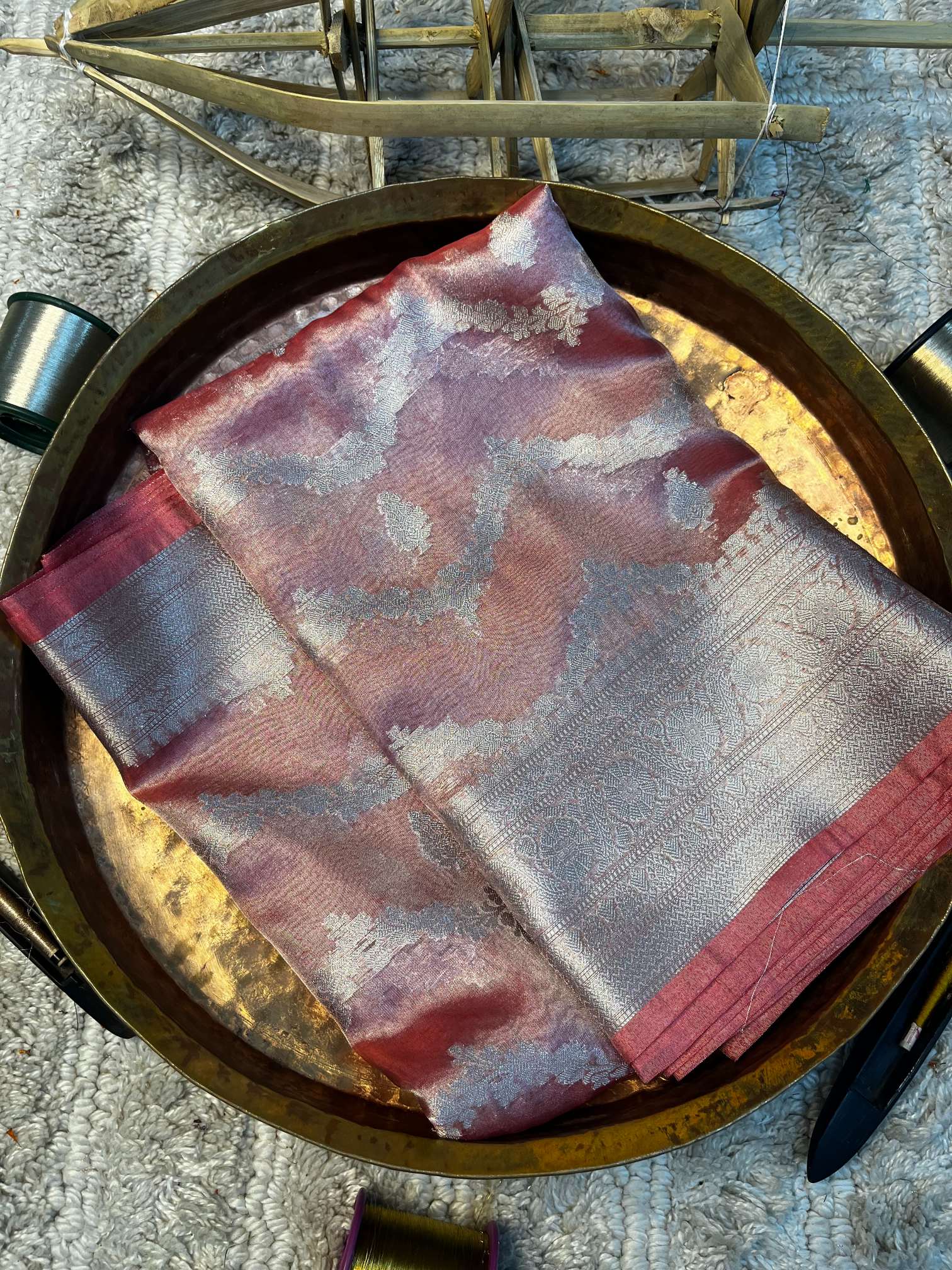 Eccentric zari weave Softsilk Banarasi saree