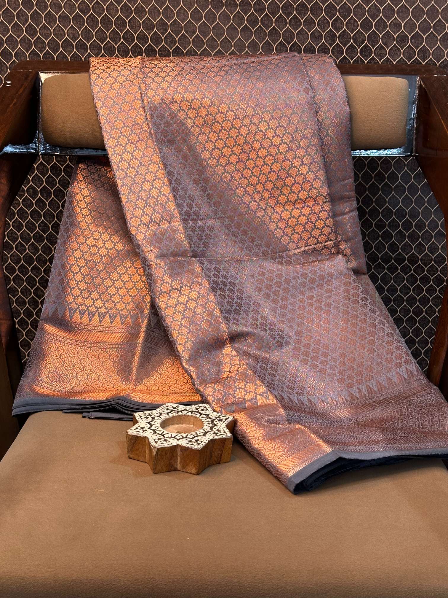 Eccentric zari weave Softsilk Banarasi saree