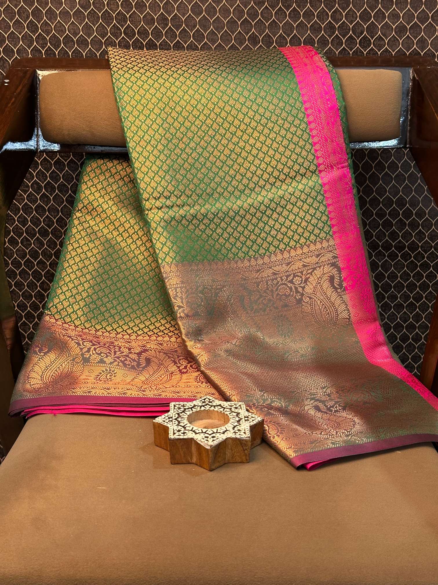 Eccentric zari weave Softsilk Banarasi saree