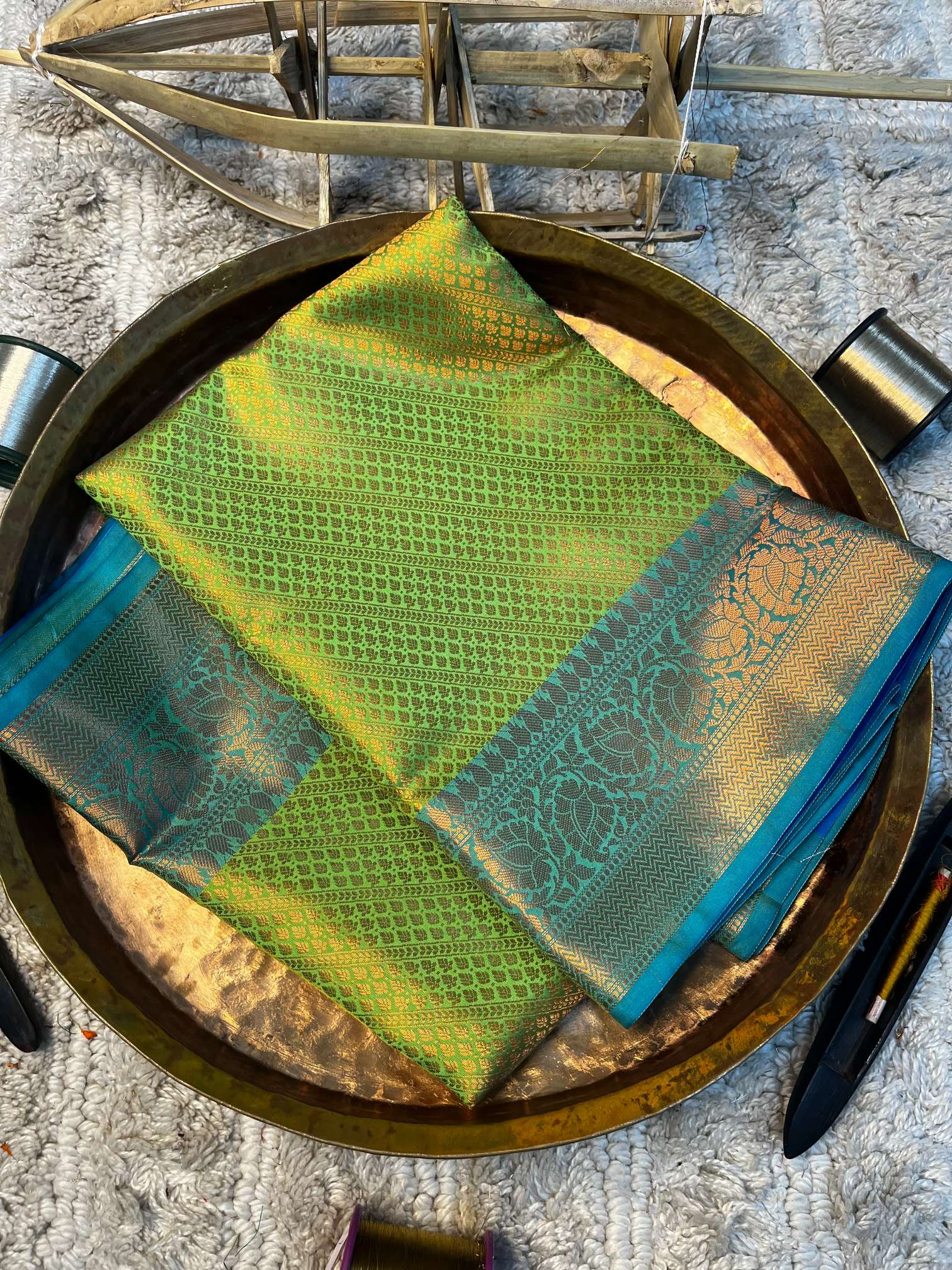 Eccentric zari weave Softsilk Banarasi saree
