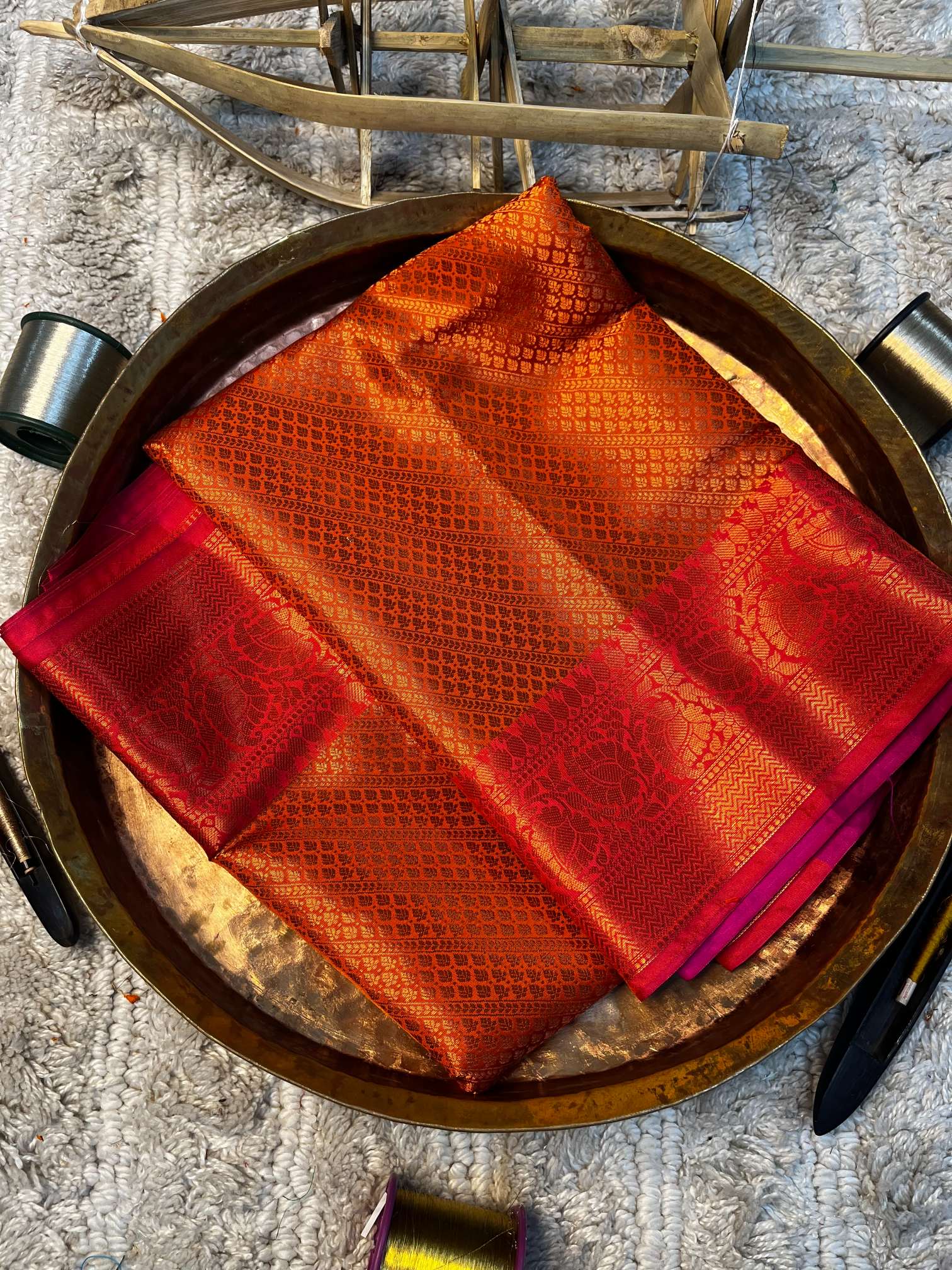 Eccentric zari weave Softsilk Banarasi saree