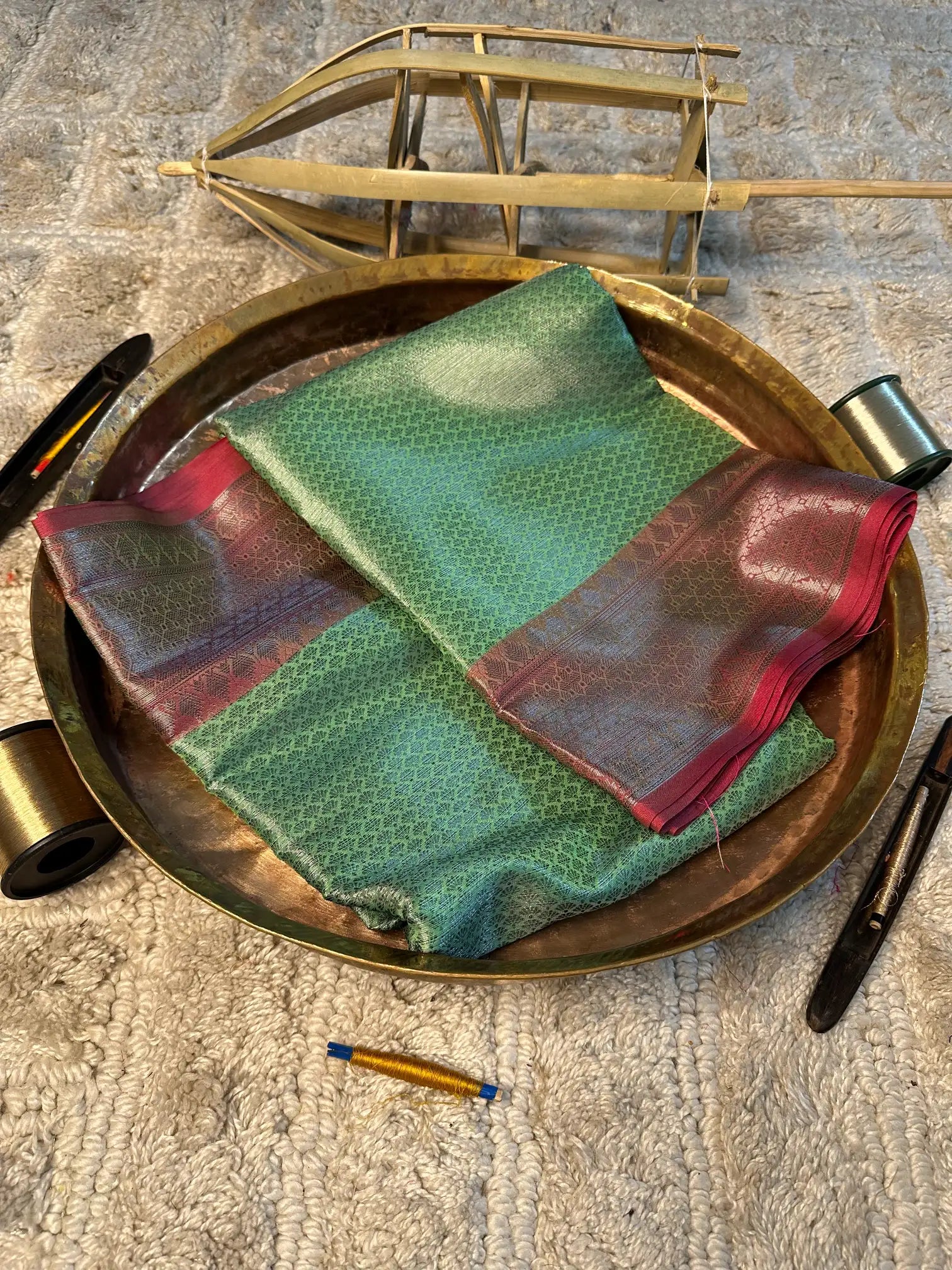 Eccentric zari weave Softsilk Banarasi saree