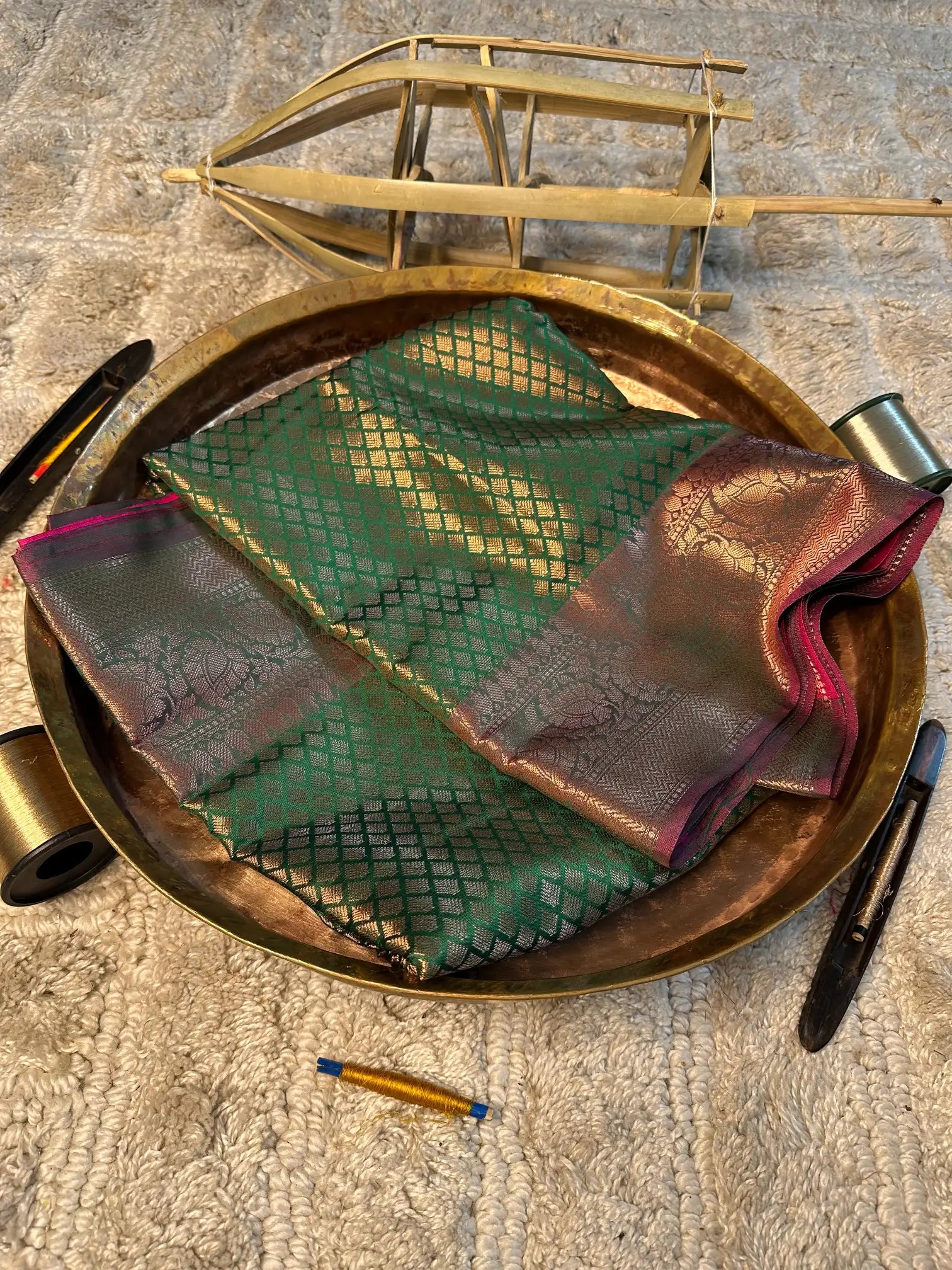 Eccentric zari weave Softsilk Banarasi saree