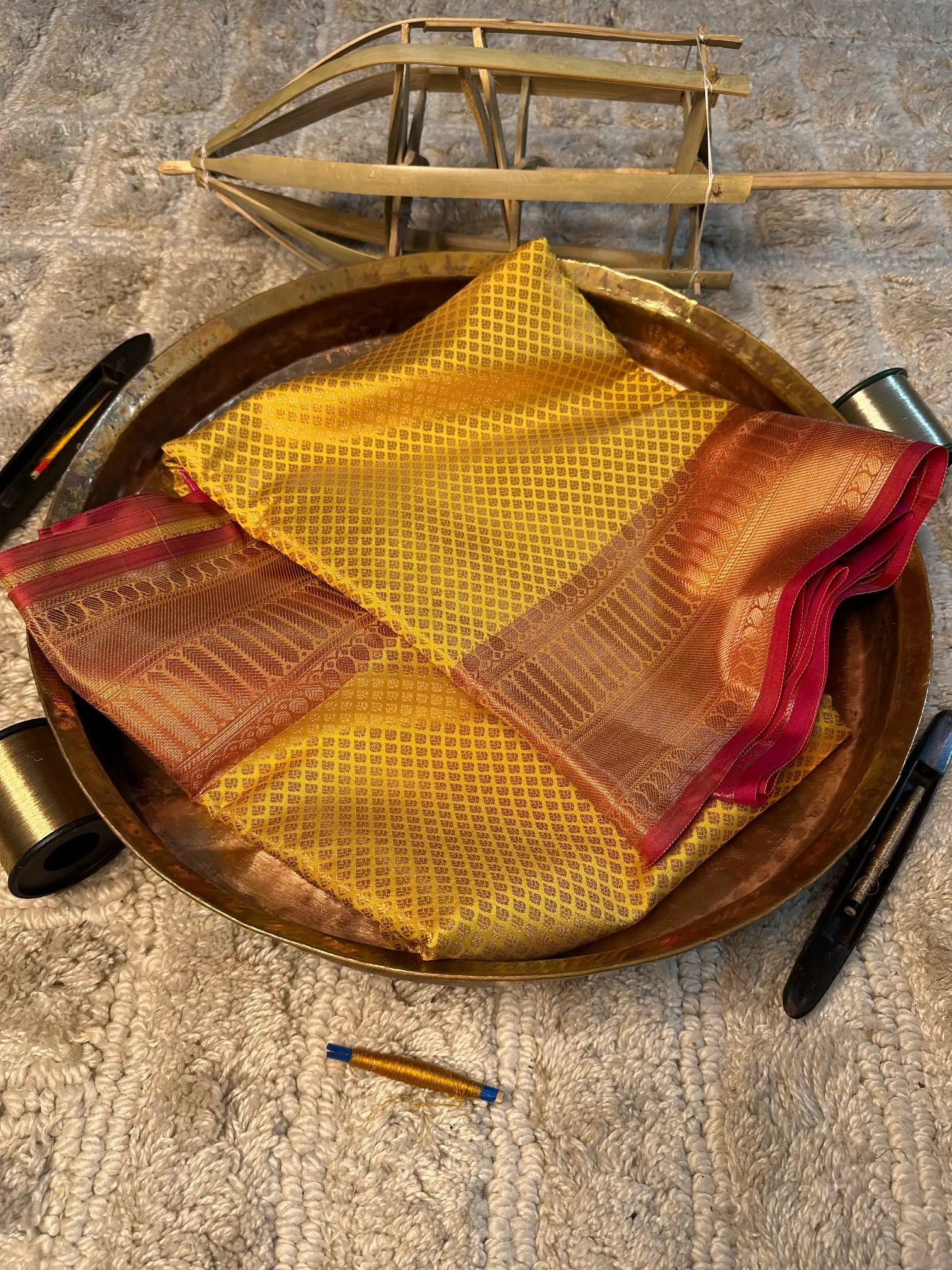 Eccentric zari weave Softsilk Banarasi saree