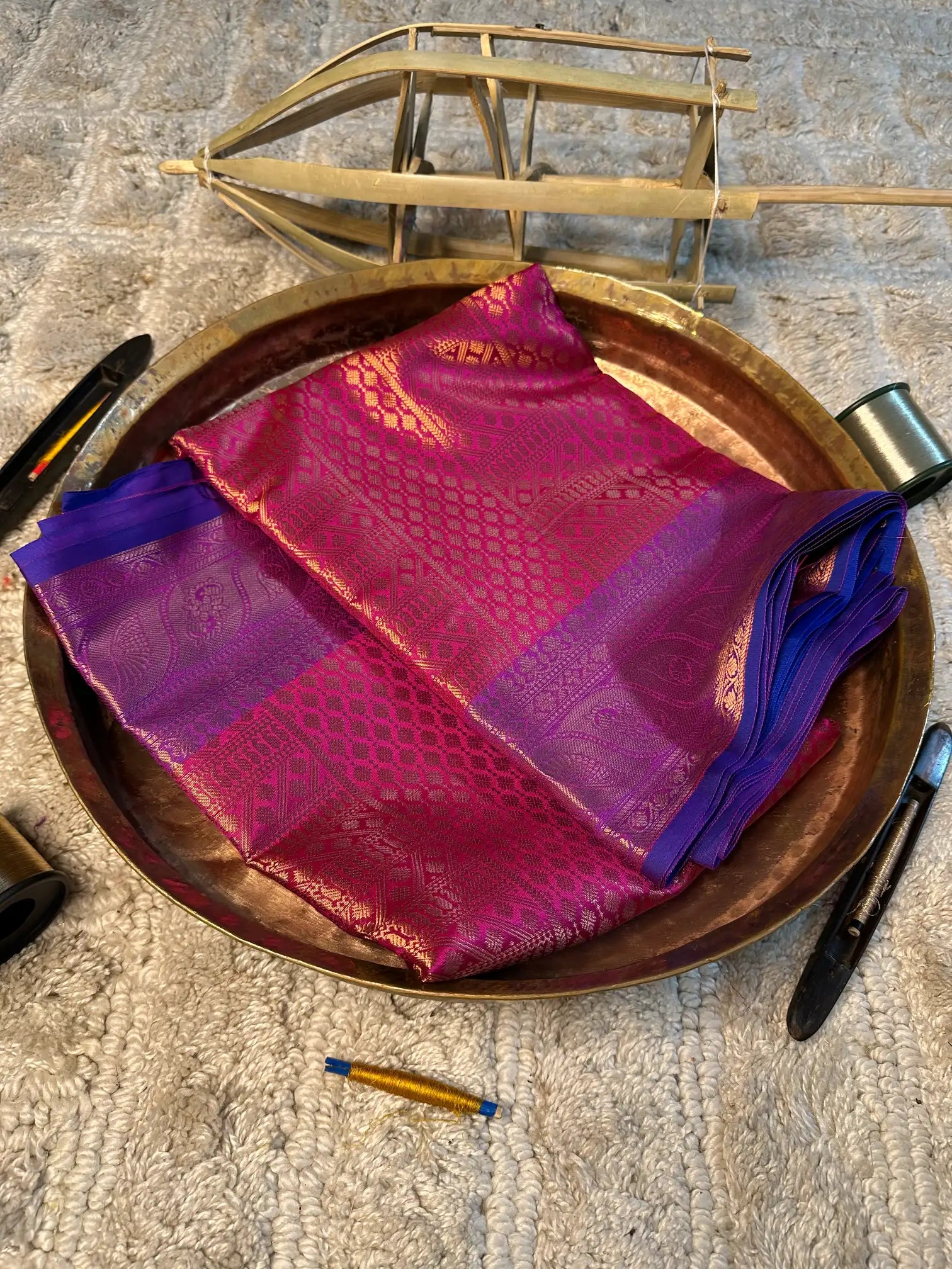 Eccentric zari weave Softsilk Banarasi saree