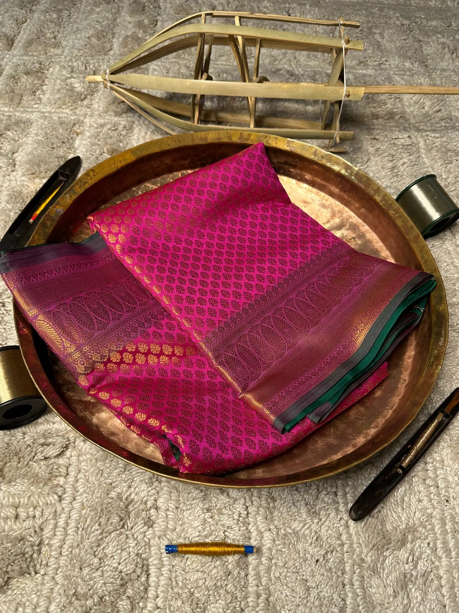 Eccentric zari weave Softsilk Banarasi saree