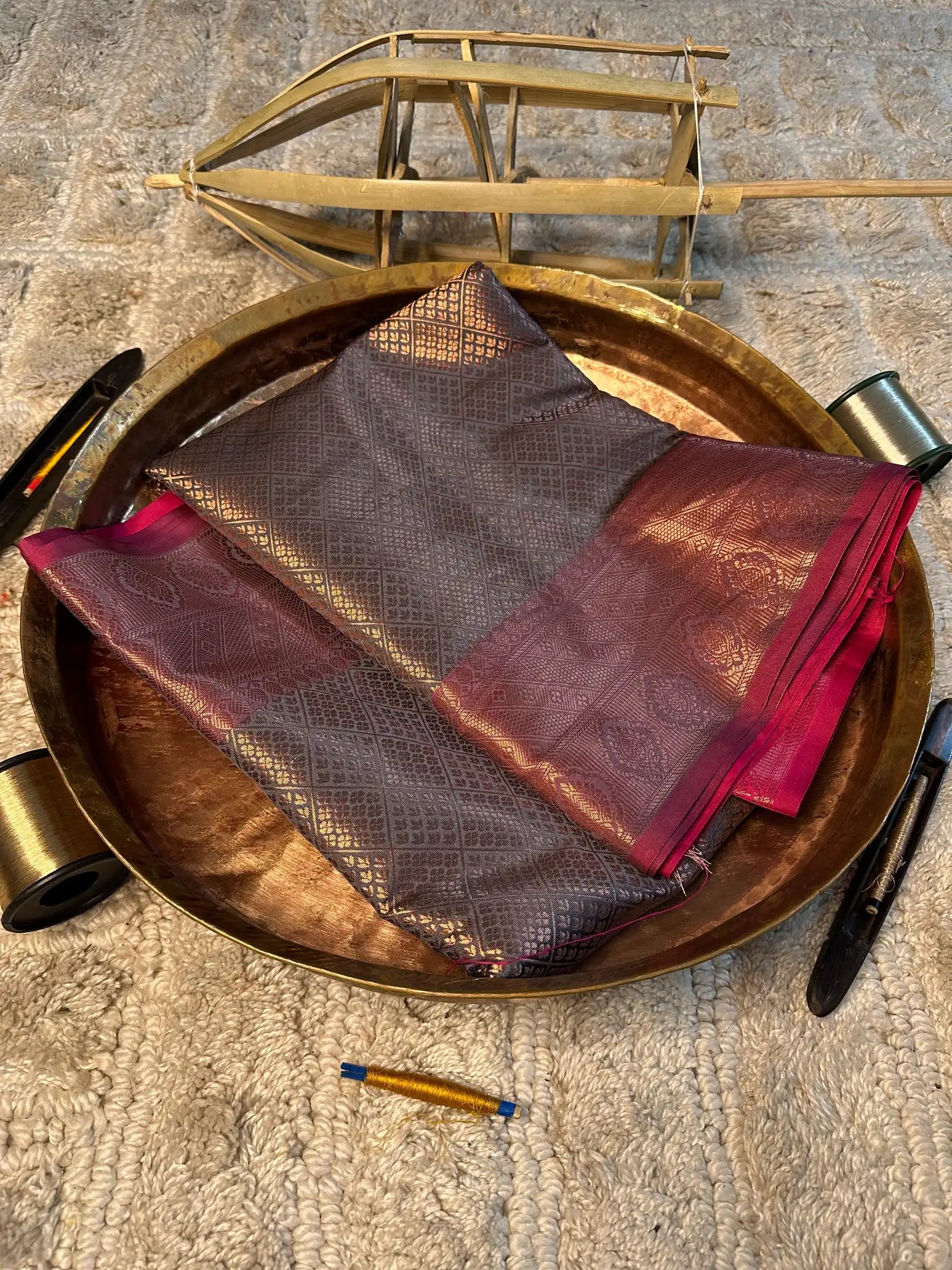 Eccentric zari weave Softsilk Banarasi saree
