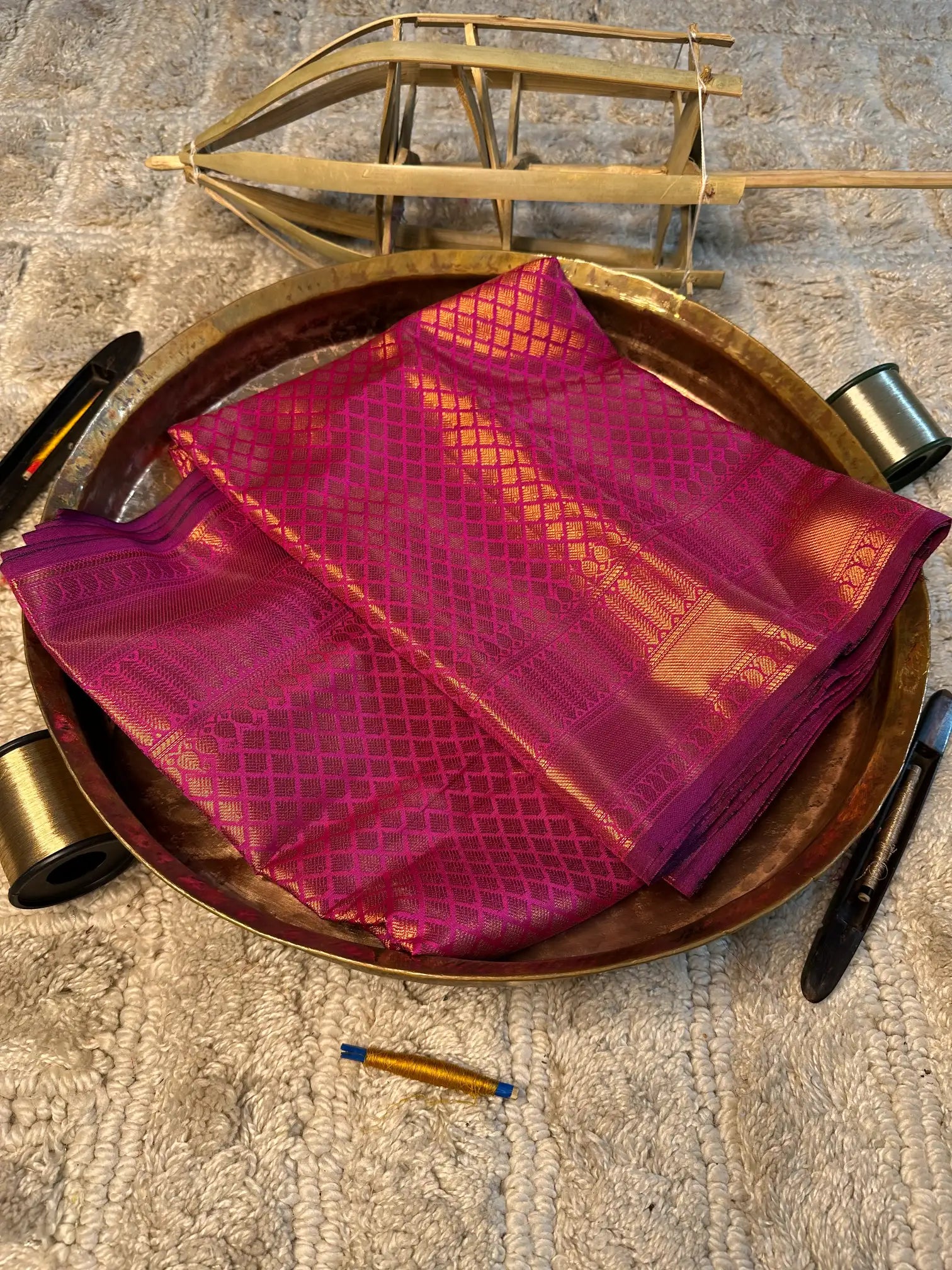 Eccentric zari weave Softsilk Banarasi saree
