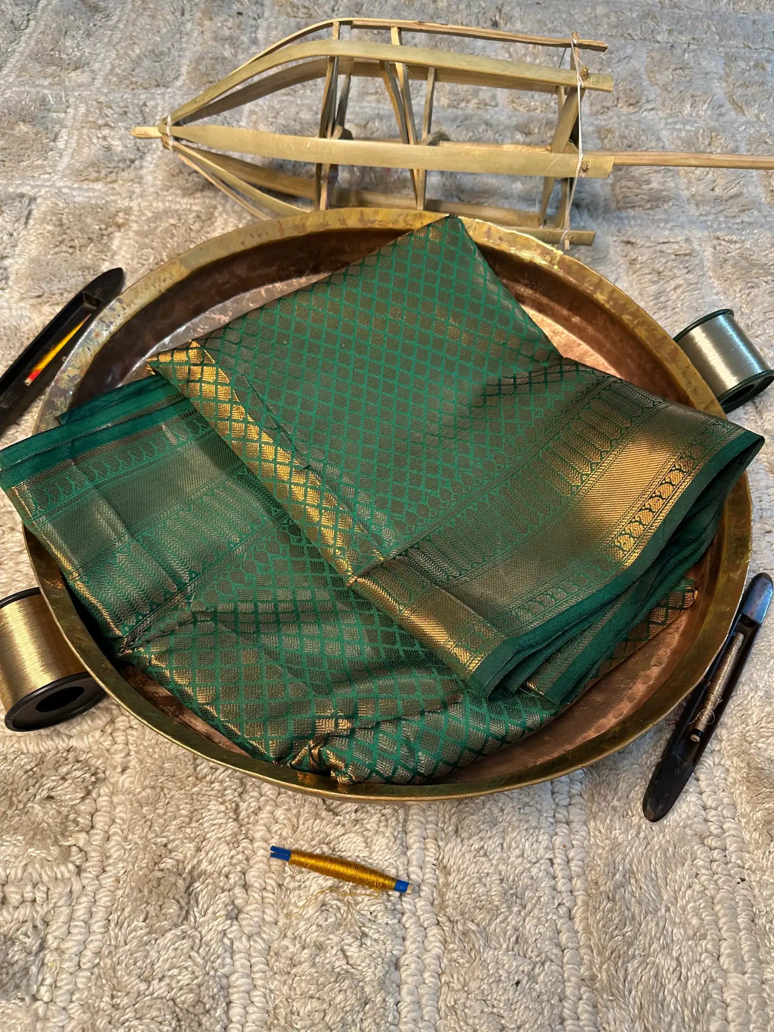 Eccentric zari weave Softsilk Banarasi saree