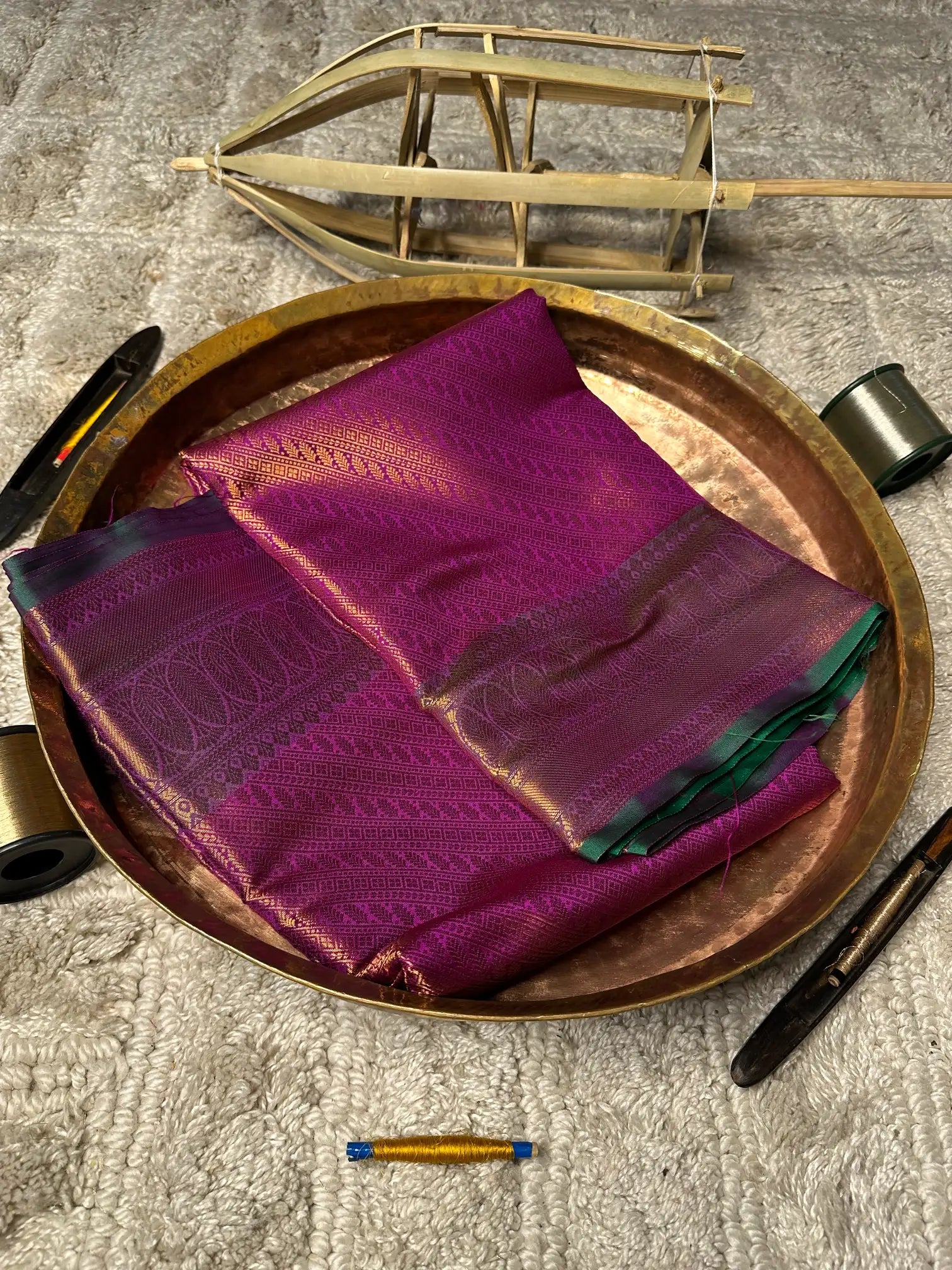 Eccentric zari weave Softsilk Banarasi saree