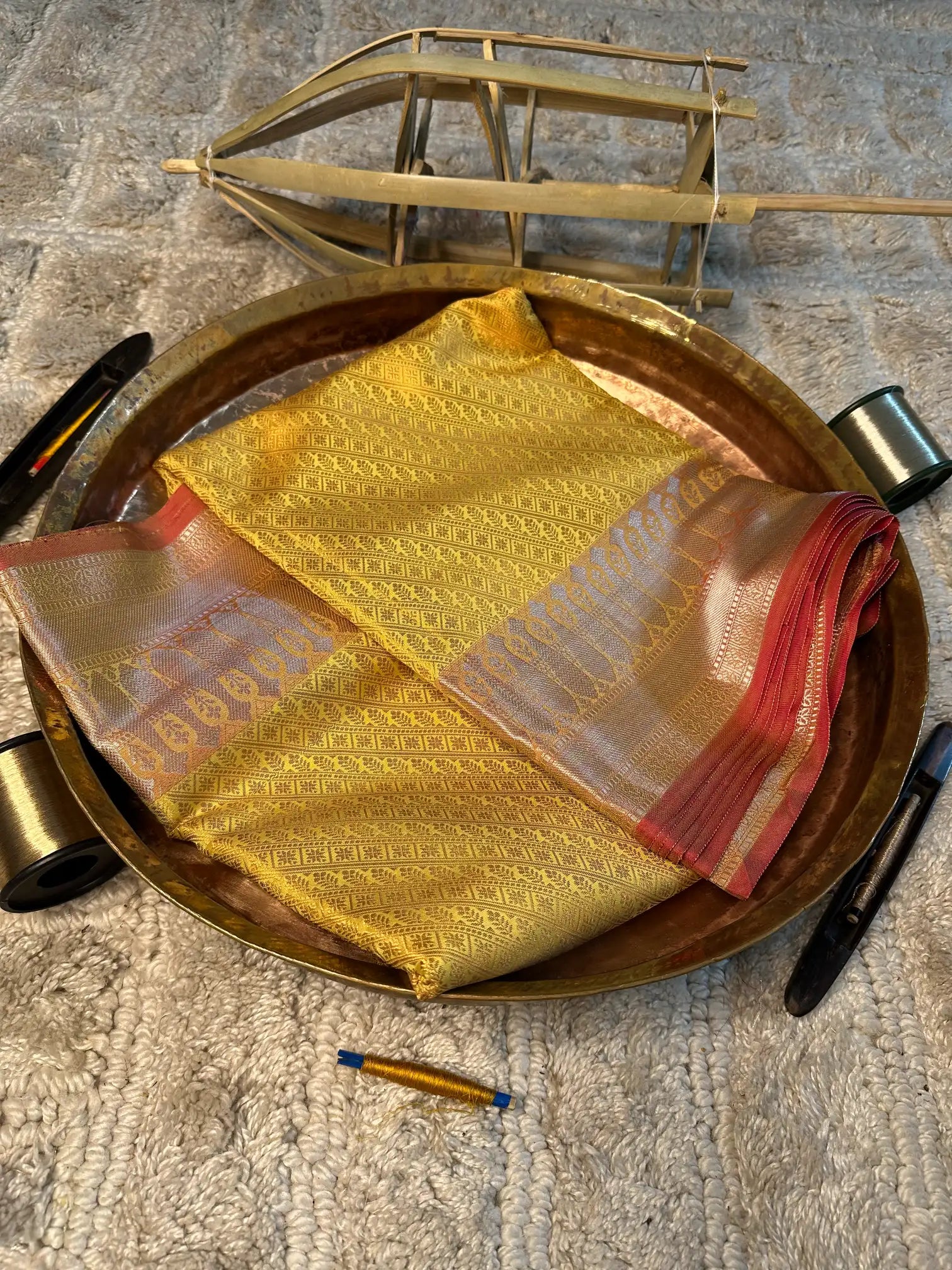 Eccentric zari weave Softsilk Banarasi saree