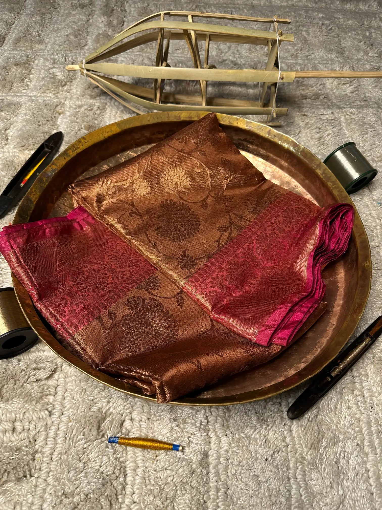 Eccentric zari weave Softsilk Banarasi saree