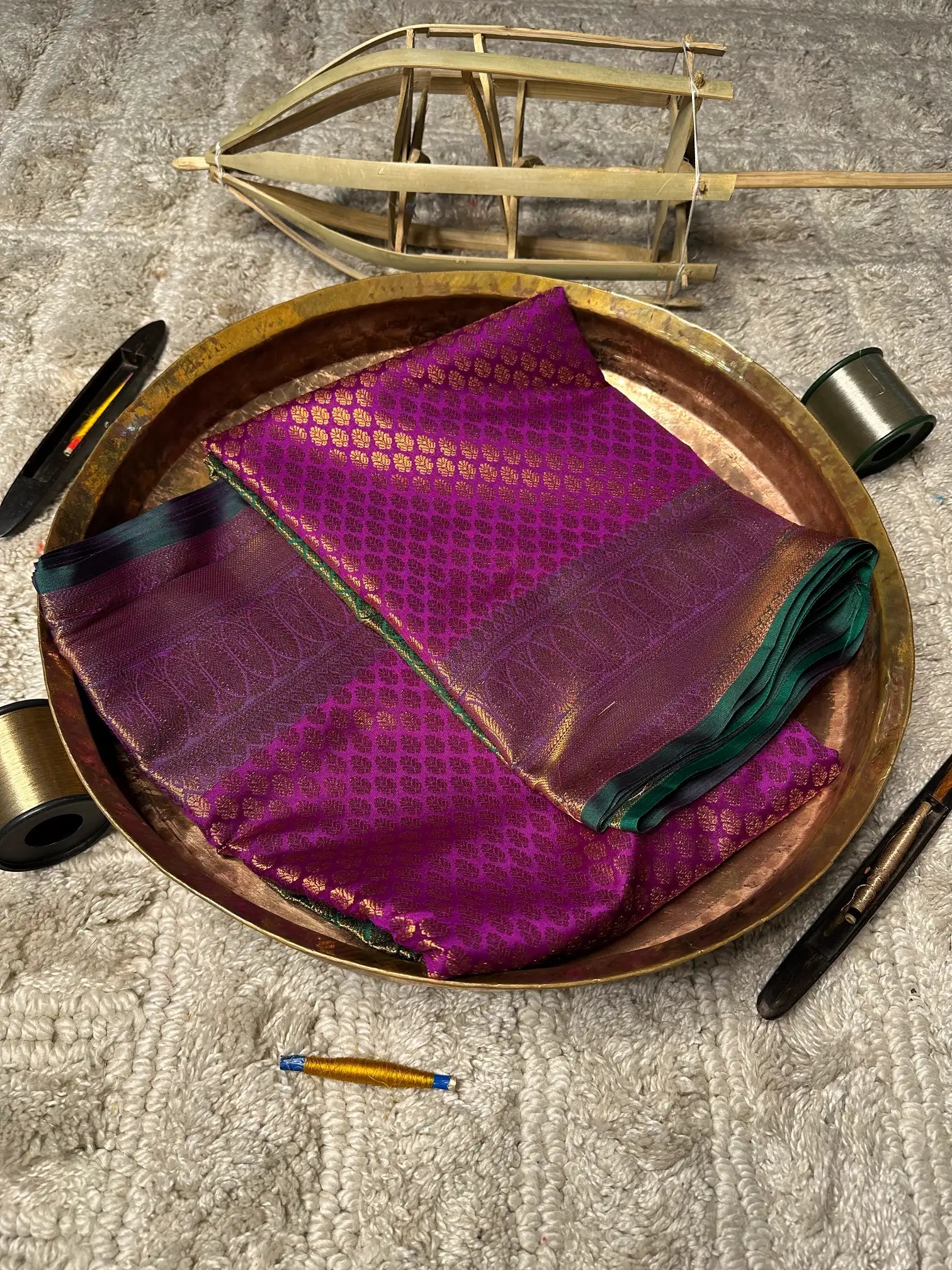Eccentric zari weave Softsilk Banarasi saree