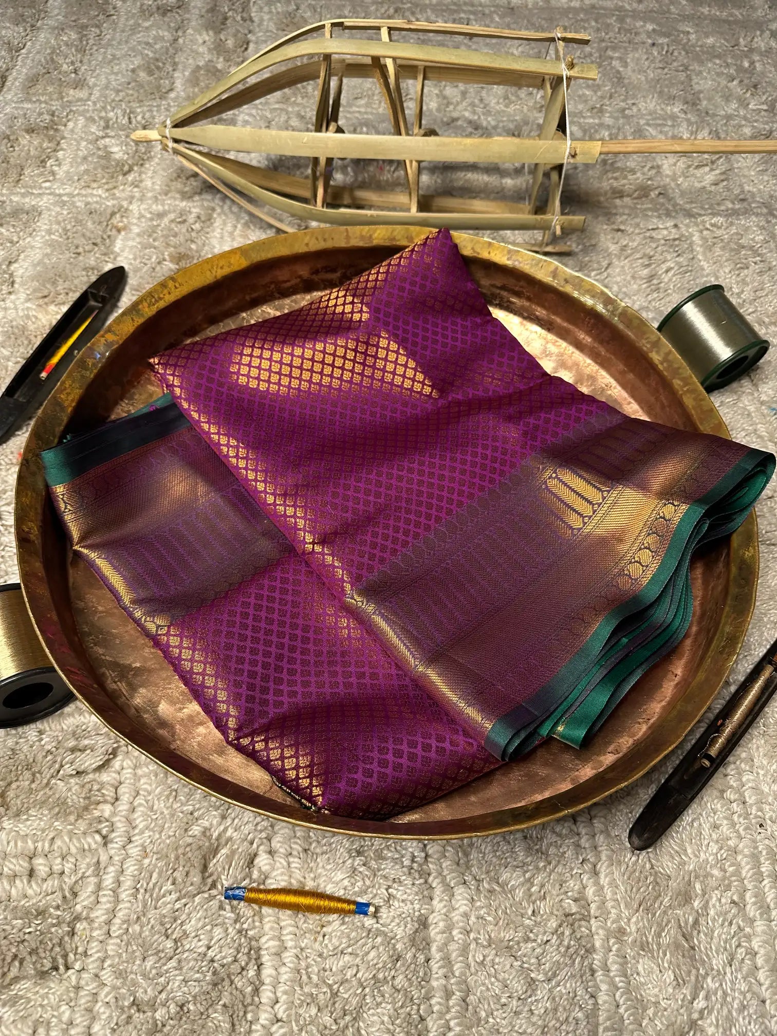 Eccentric zari weave Softsilk Banarasi saree