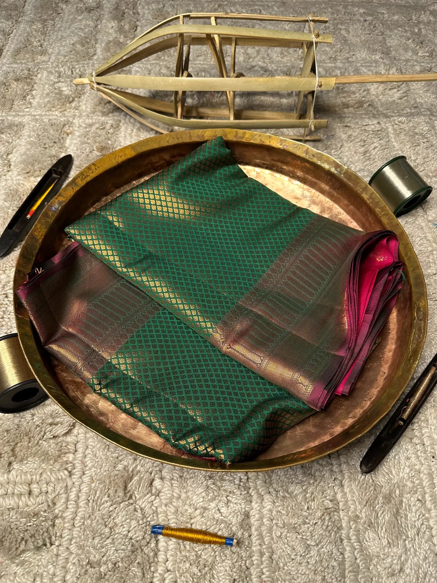 Eccentric zari weave Softsilk Banarasi saree