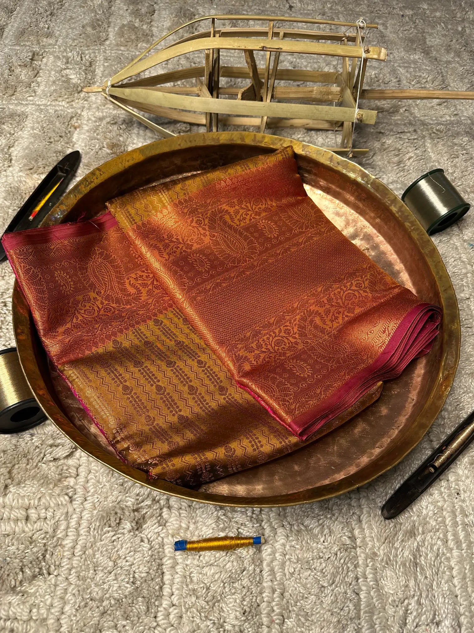 Eccentric zari weave Softsilk Banarasi saree