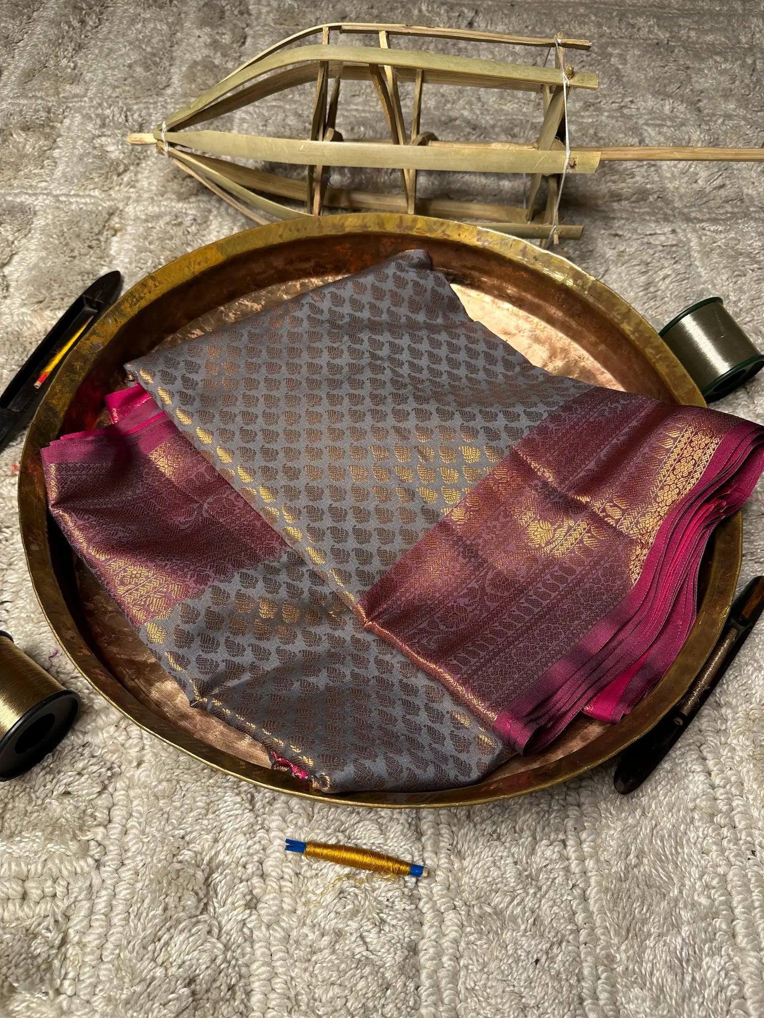 Eccentric zari weave Softsilk Banarasi saree