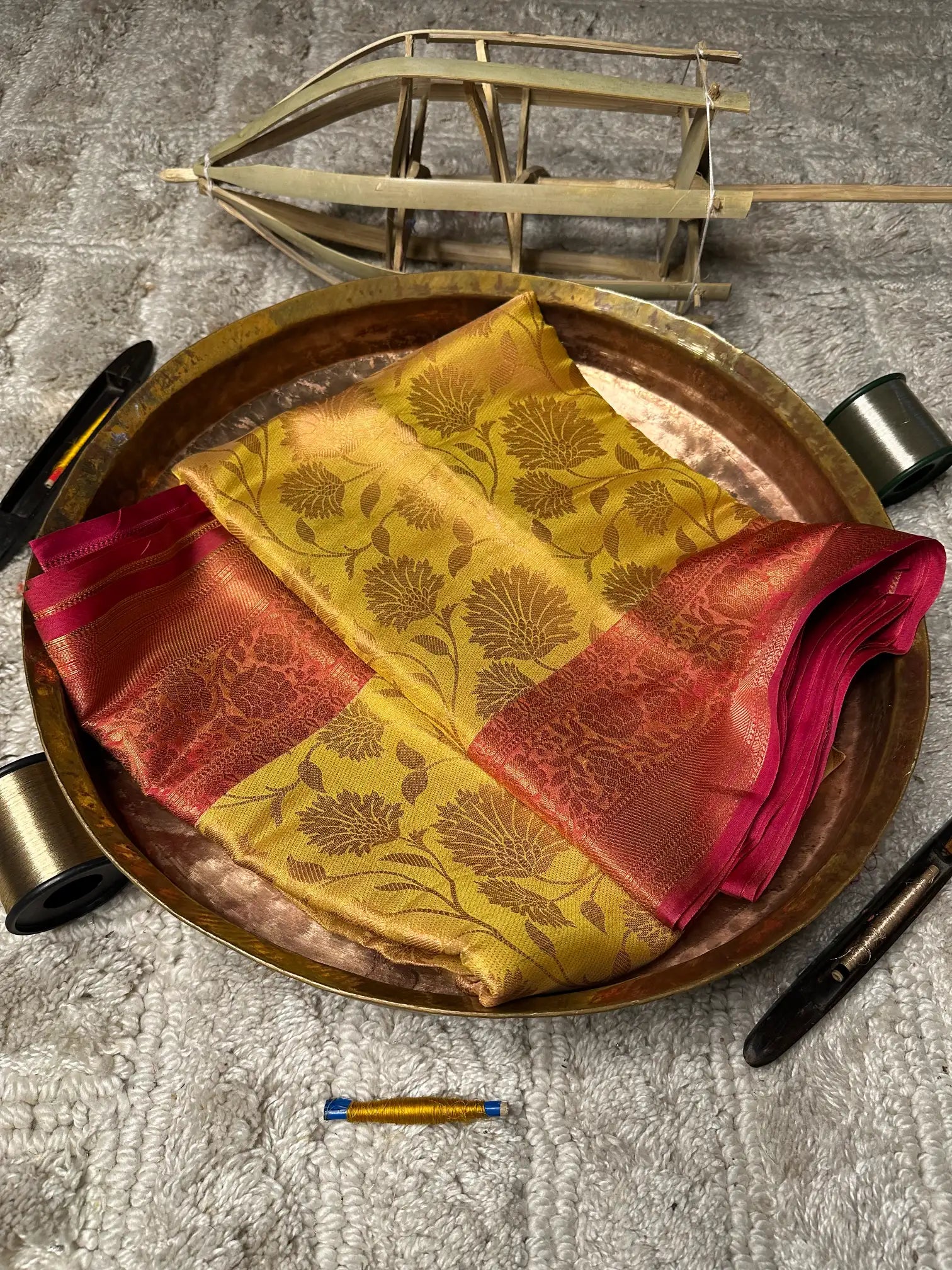 Eccentric zari weave Softsilk Banarasi saree