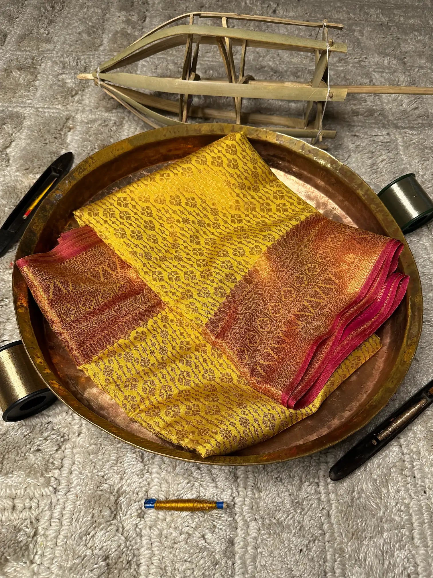 Eccentric zari weave Softsilk Banarasi saree