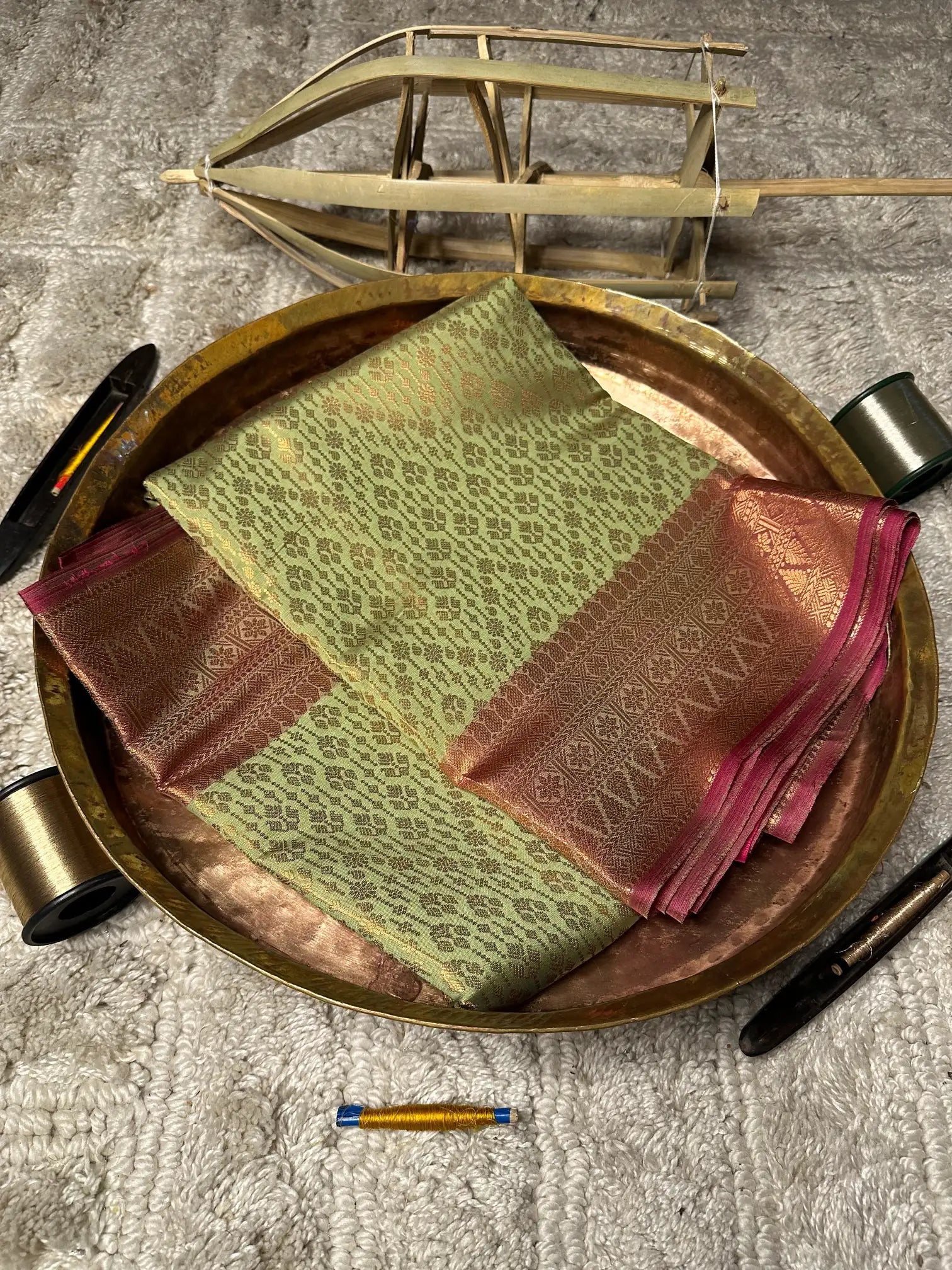 Eccentric zari weave Softsilk Banarasi saree