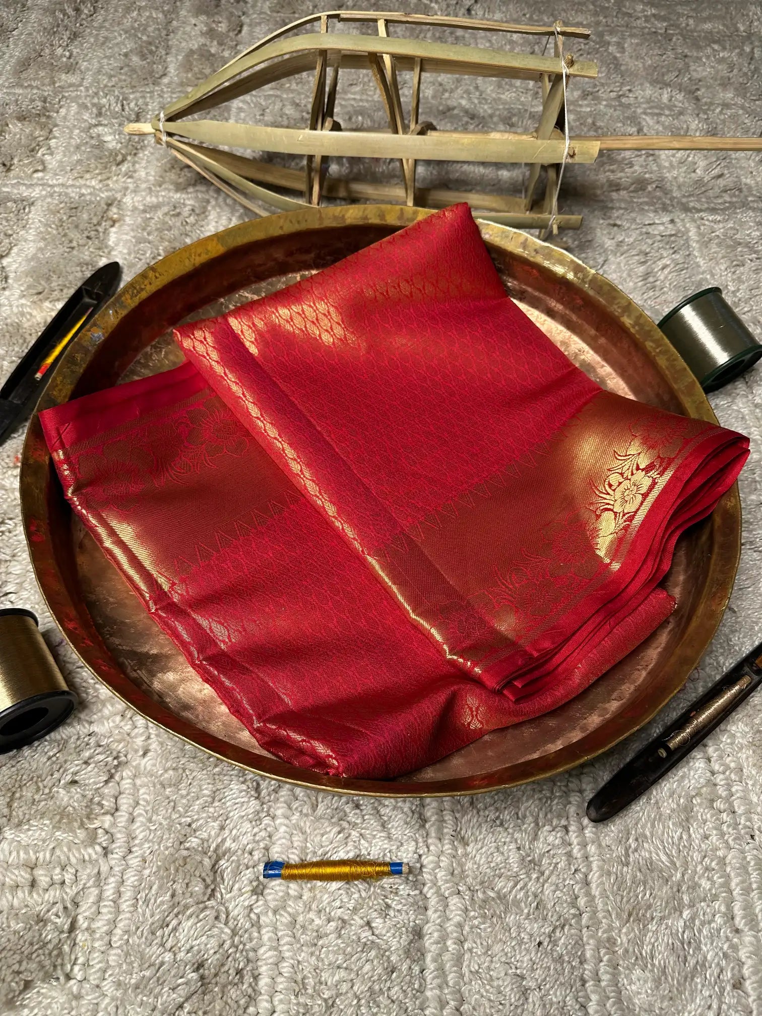 Eccentric zari weave Softsilk Banarasi saree