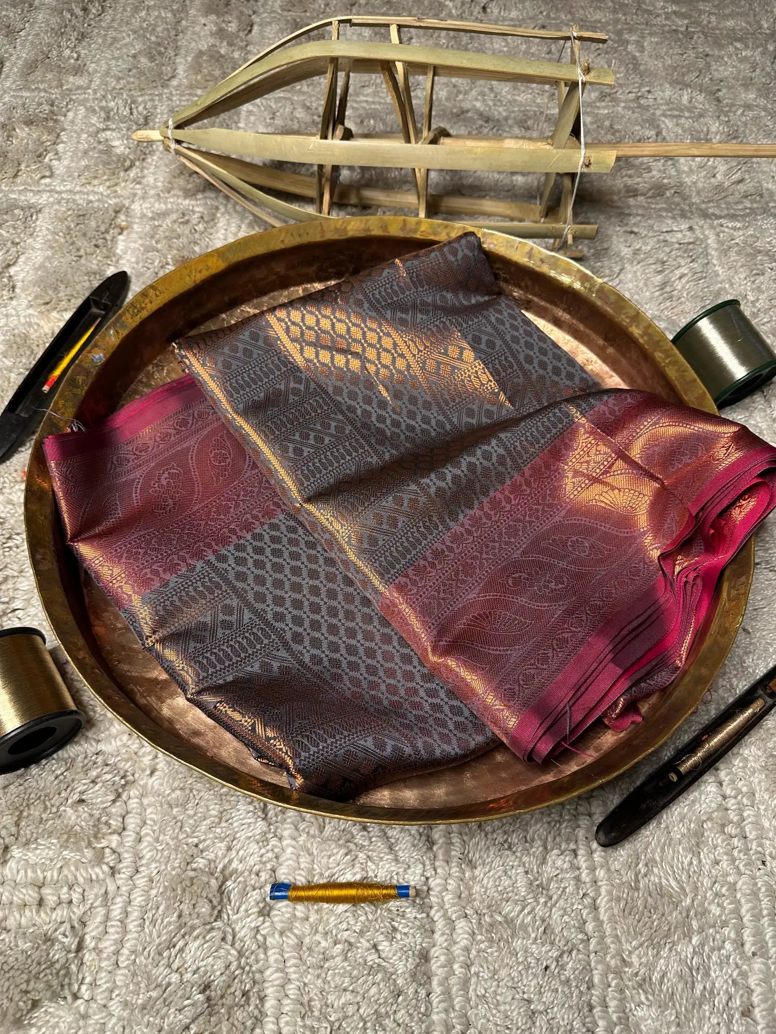 Eccentric zari weave Softsilk Banarasi saree