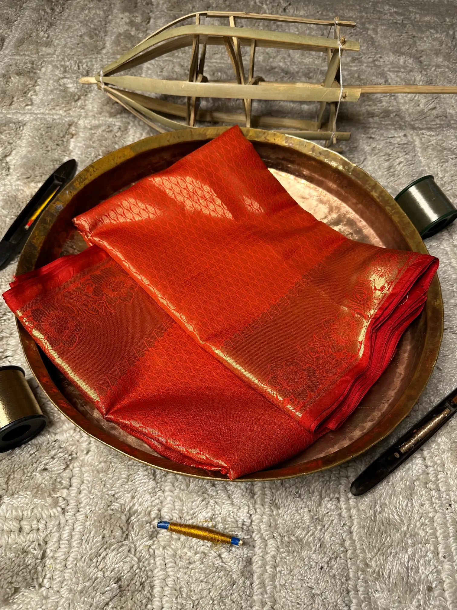 Eccentric zari weave Softsilk Banarasi saree