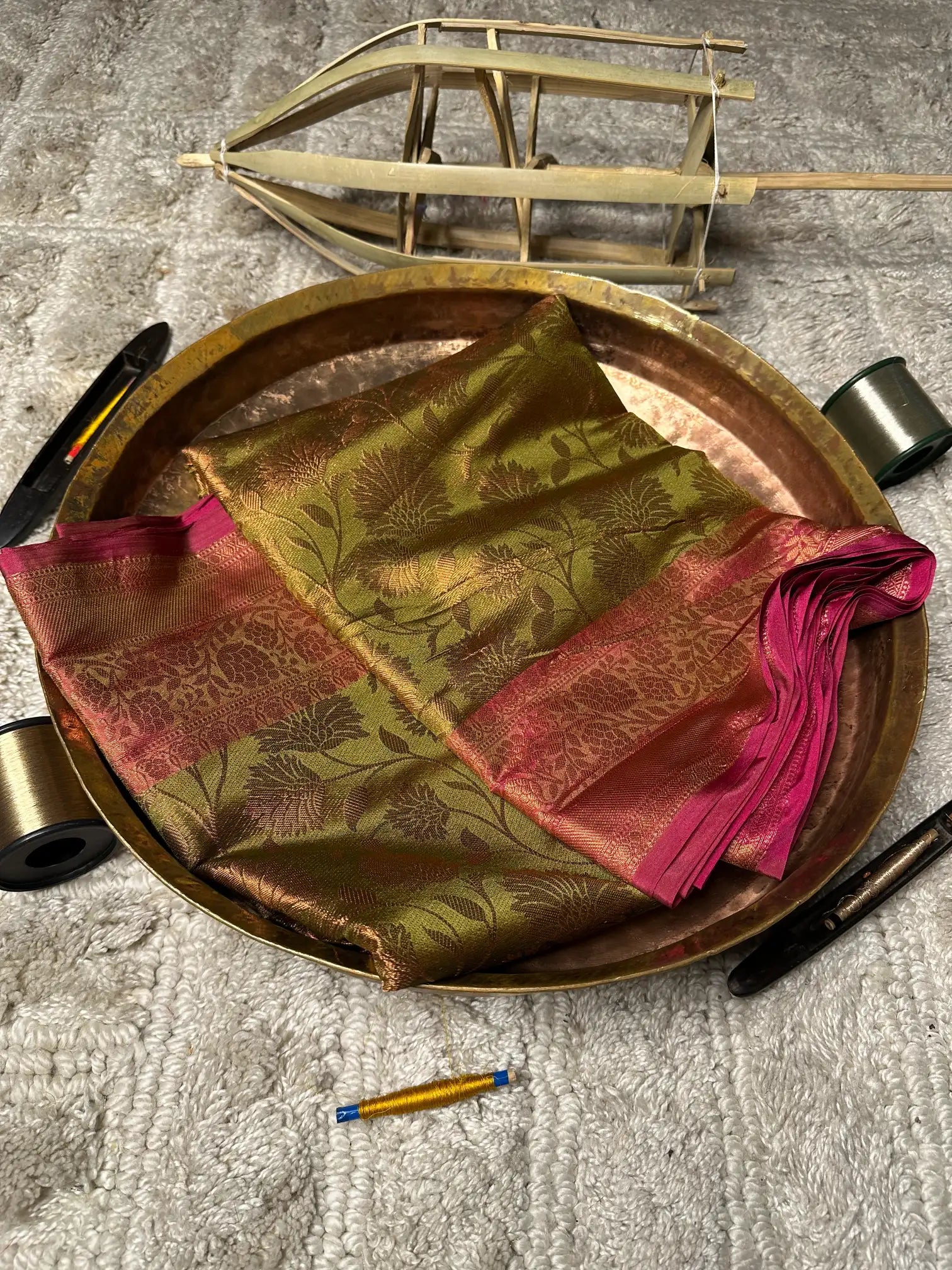Eccentric zari weave Softsilk Banarasi saree