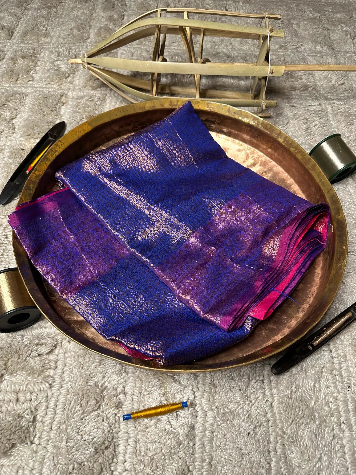 Eccentric zari weave Softsilk Banarasi saree