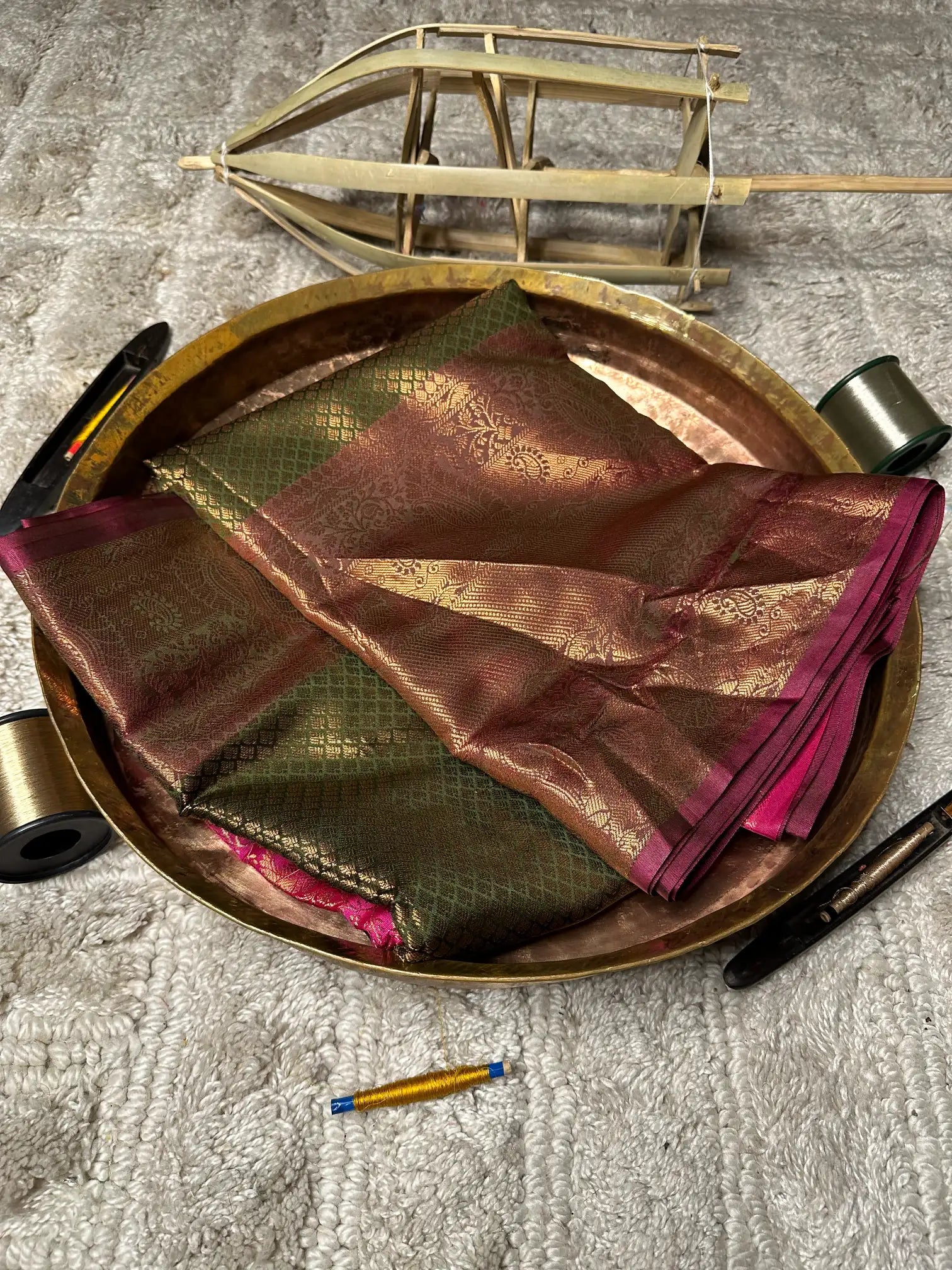 Eccentric zari weave Softsilk Banarasi saree