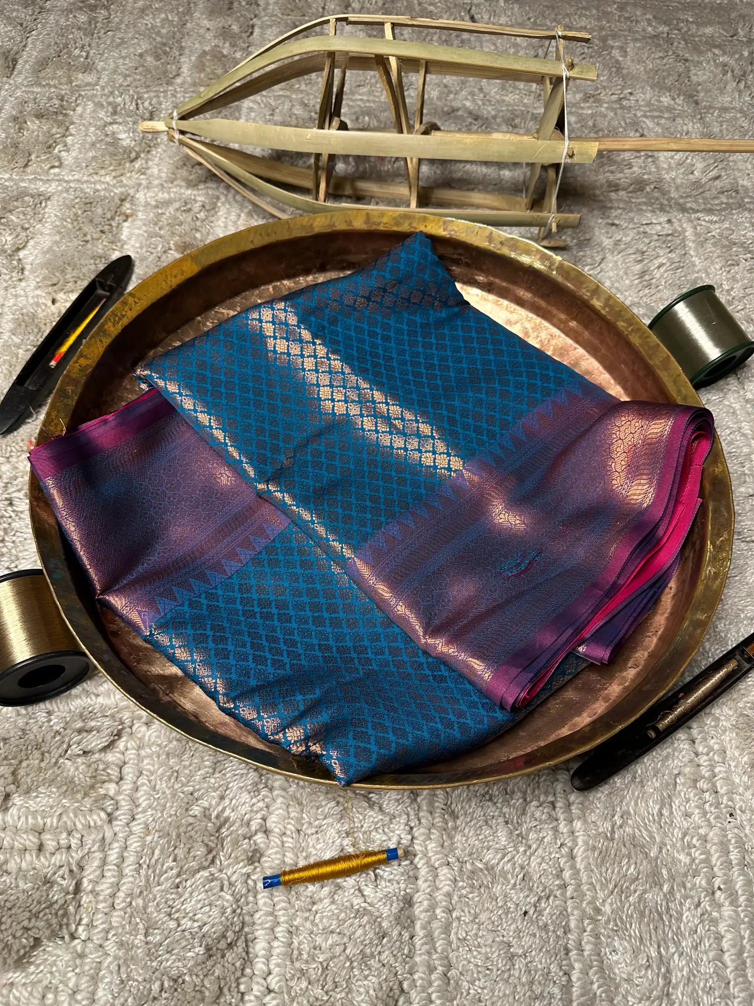 Eccentric zari weave Softsilk Banarasi saree