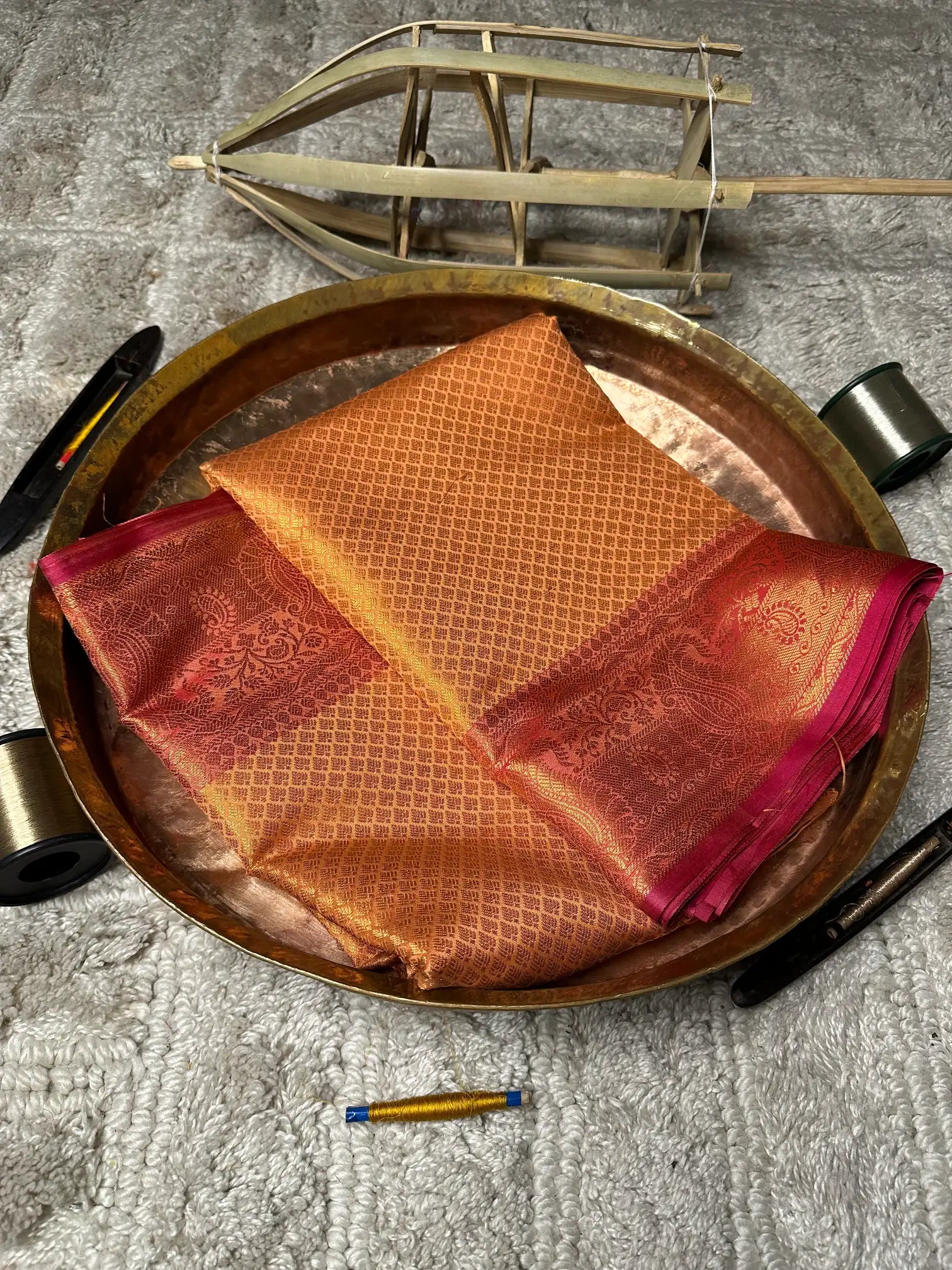 Eccentric zari weave Softsilk Banarasi saree